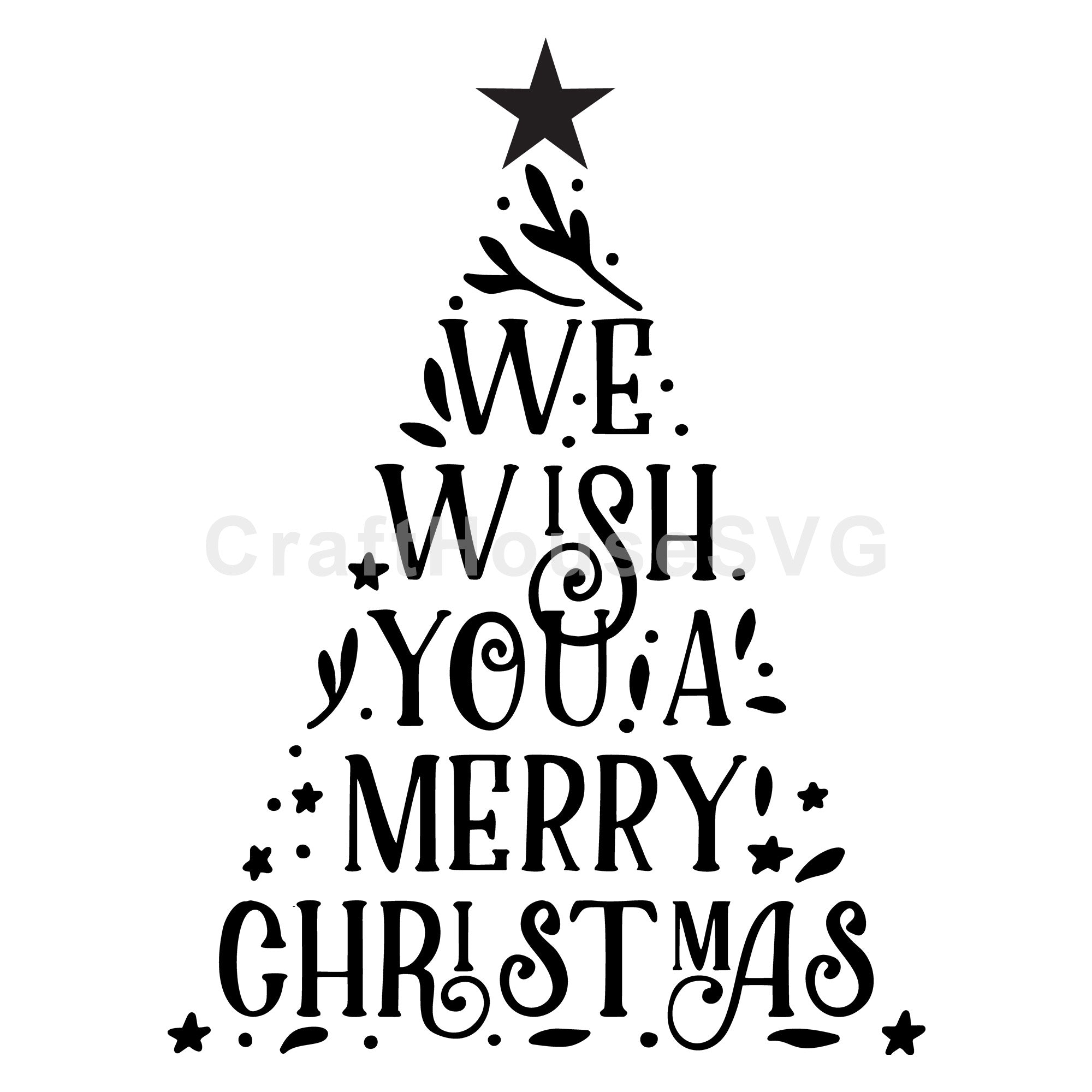 We wish you a merry Christmas SVG