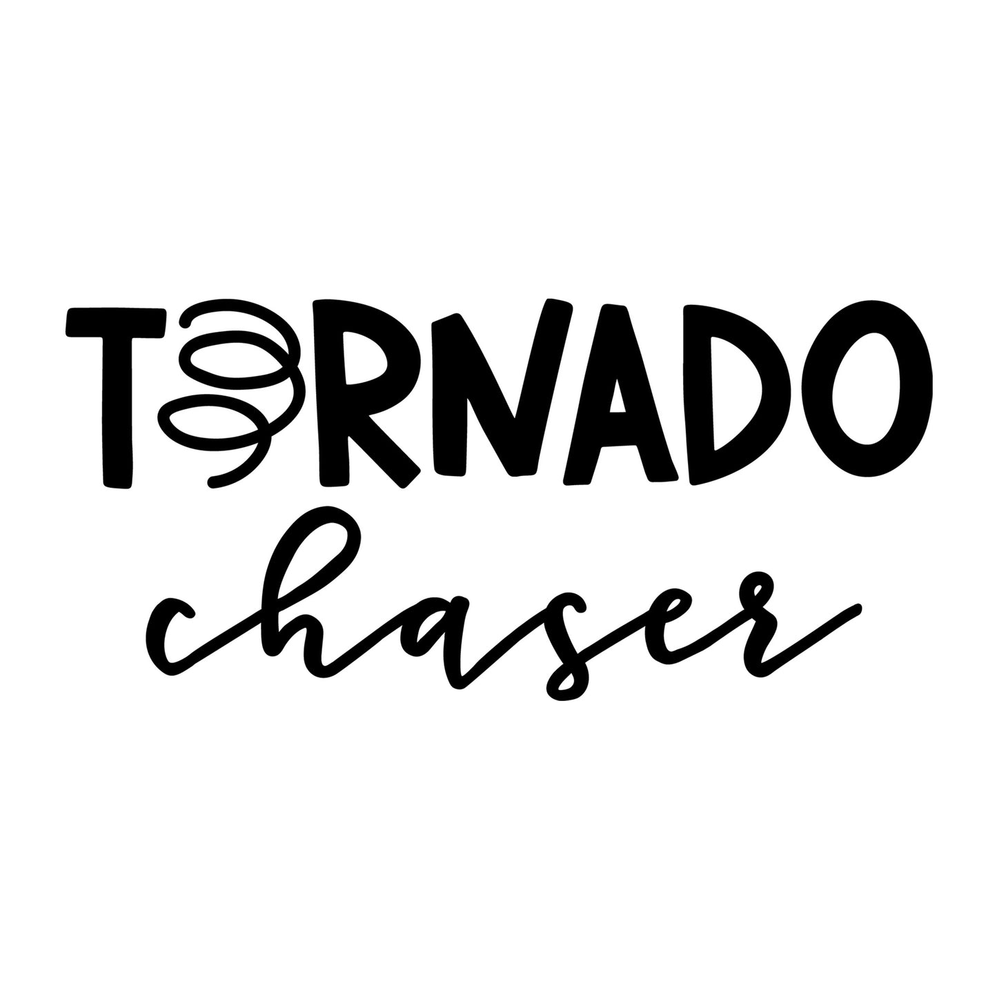 Tornado Chaser SVG design for Cricut, Silhouette, laser cutting, vinyl, sublimation, mom and me matching shirts, and family craft projects.