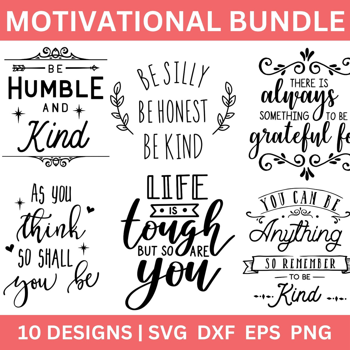 Motivational SVG Bundle