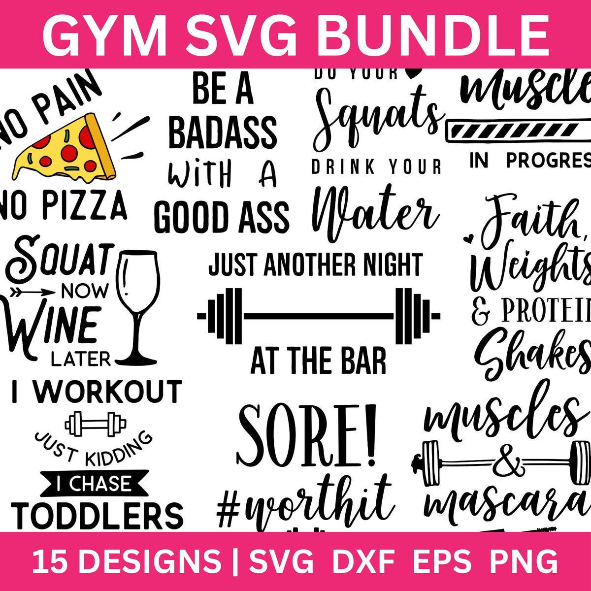 Gym SVG Bundle
