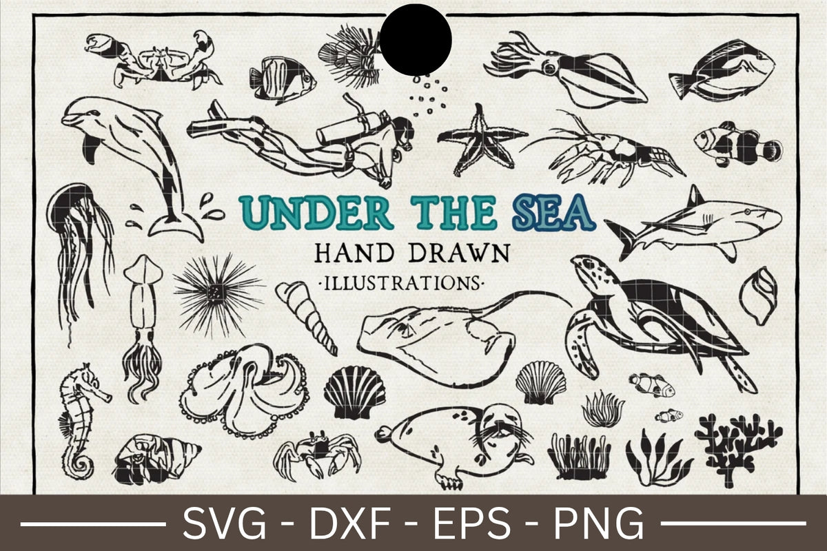 Under the sea Illustration Pack