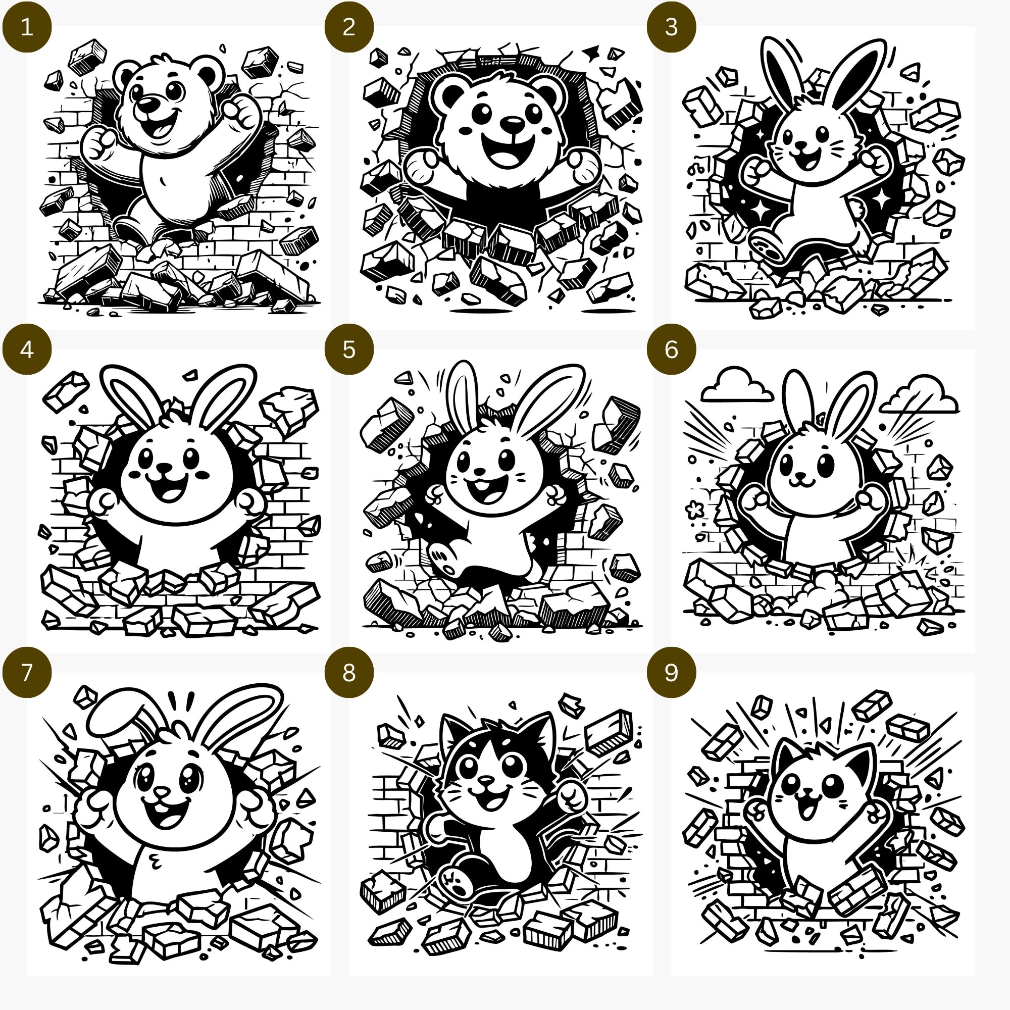 Animal Breakout SVG Bundle