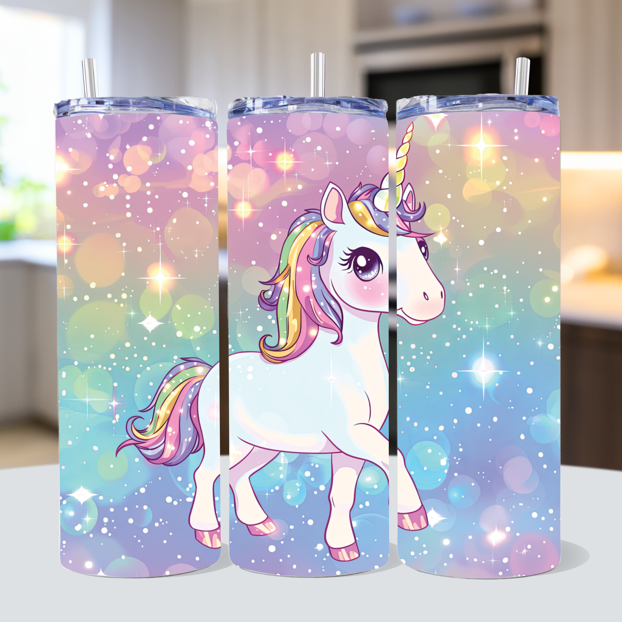 Unicorn Tumbler Sublimation Bundle PNG 20 oz