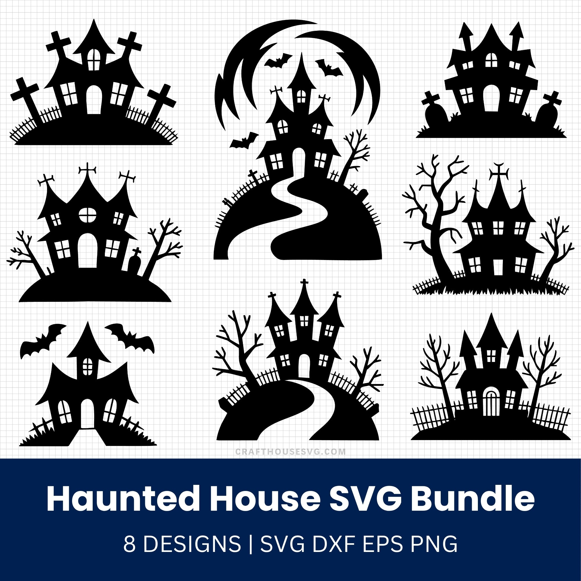 Haunted House SVG Bundle
