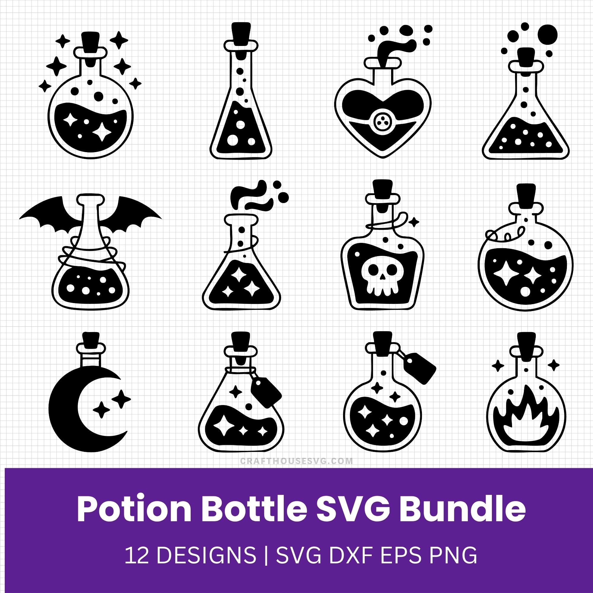 Potion Bottle SVG Bundle