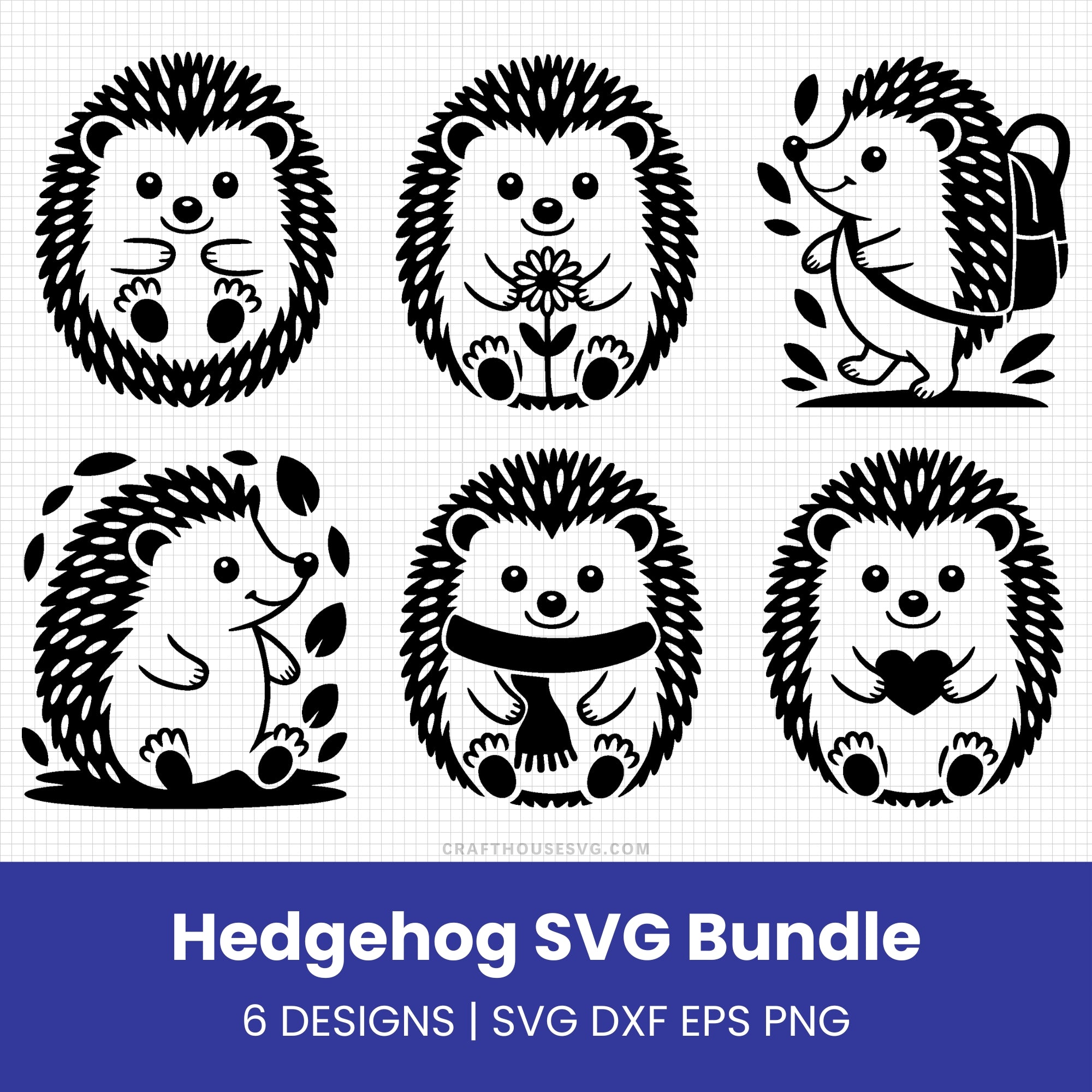Hedgehog SVG Bundle