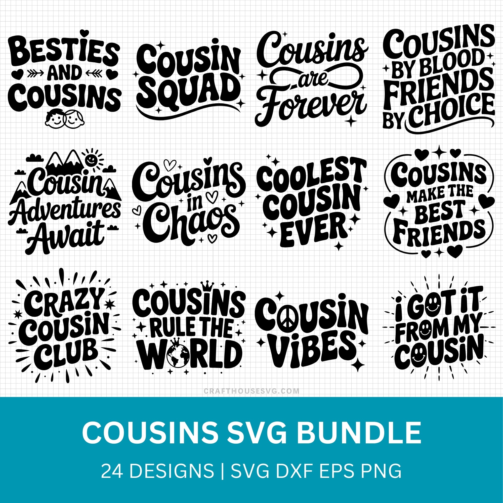Cousins SVG Bundle