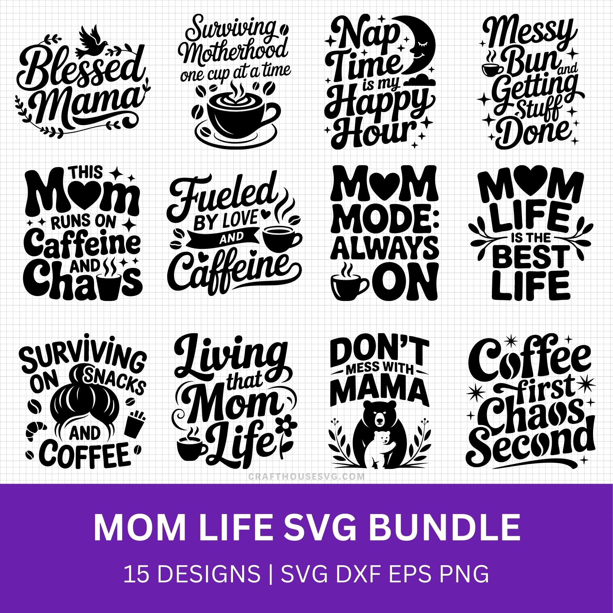 Mom Life SVG Bundle
