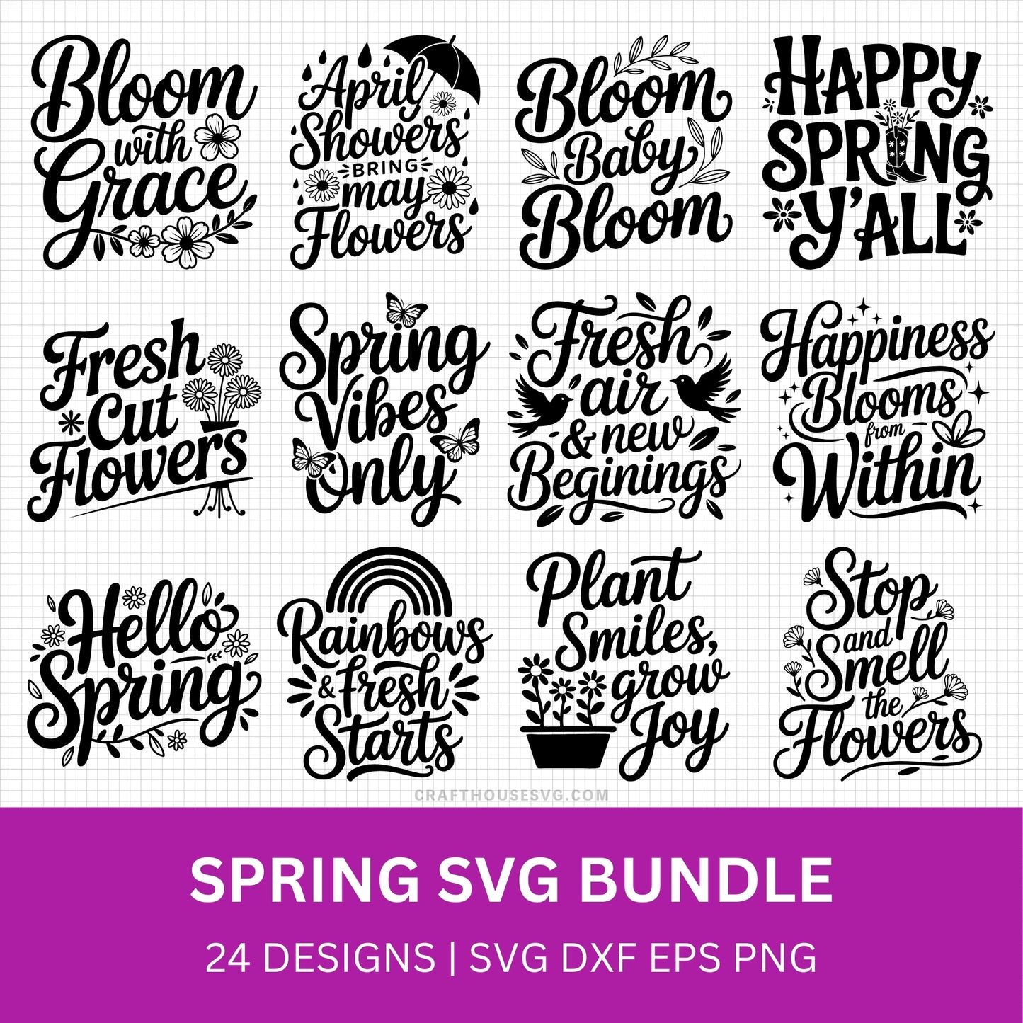 Spring SVG Bundle - Craft House SVG