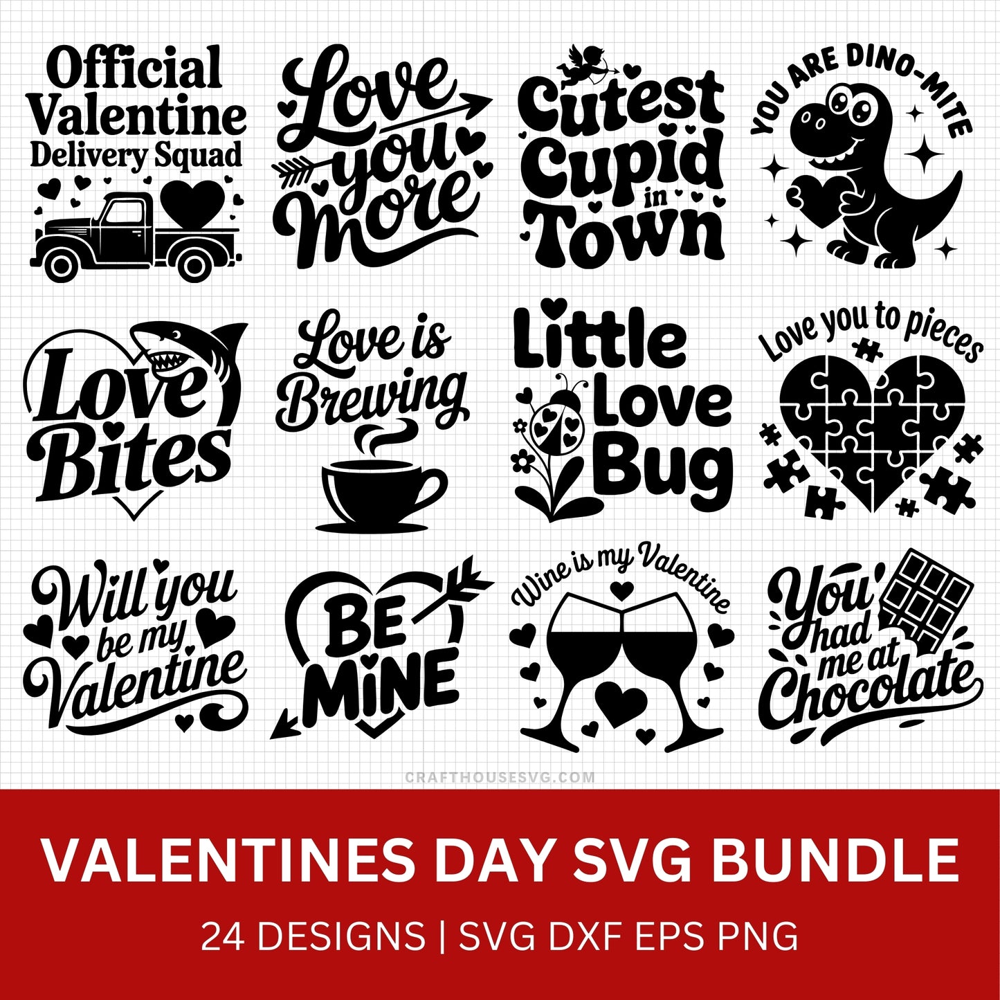 Valentine's Day SVG bundle