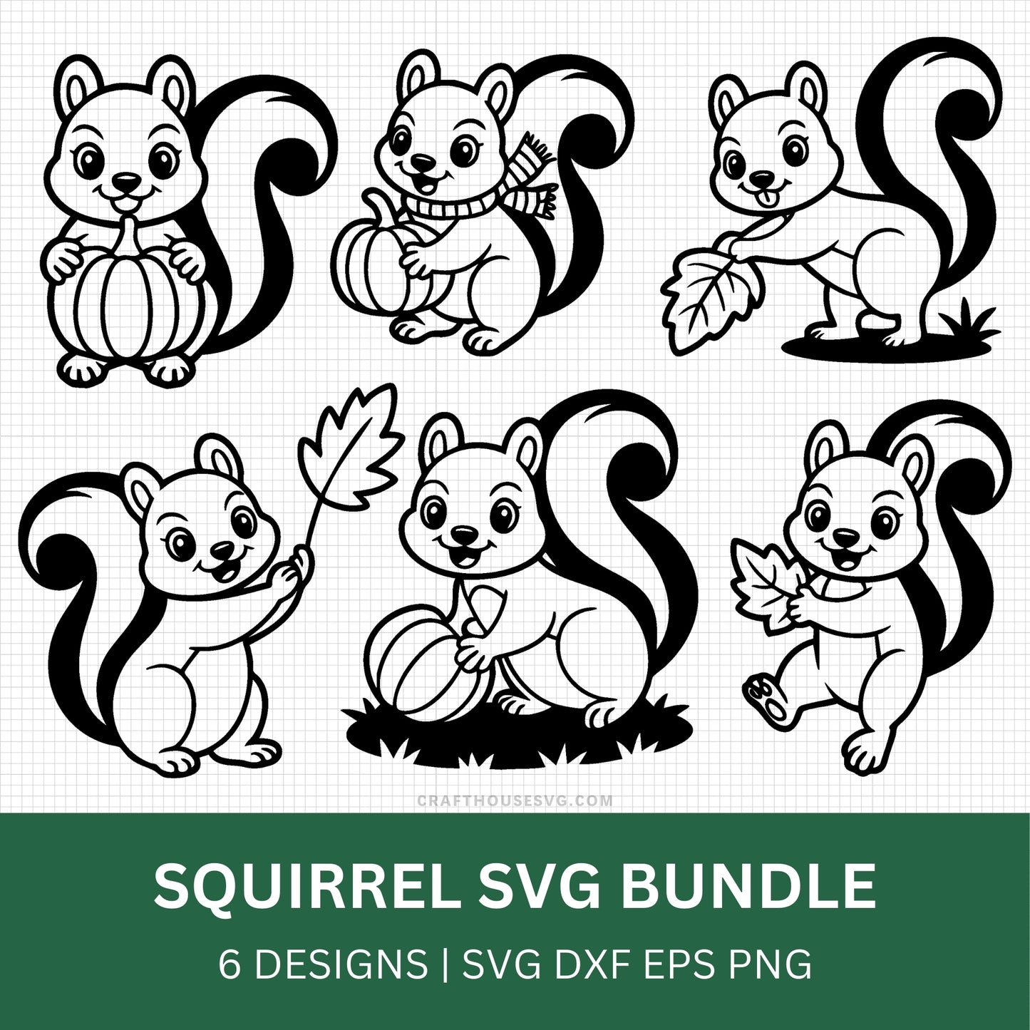 Squirrel SVG Bundle