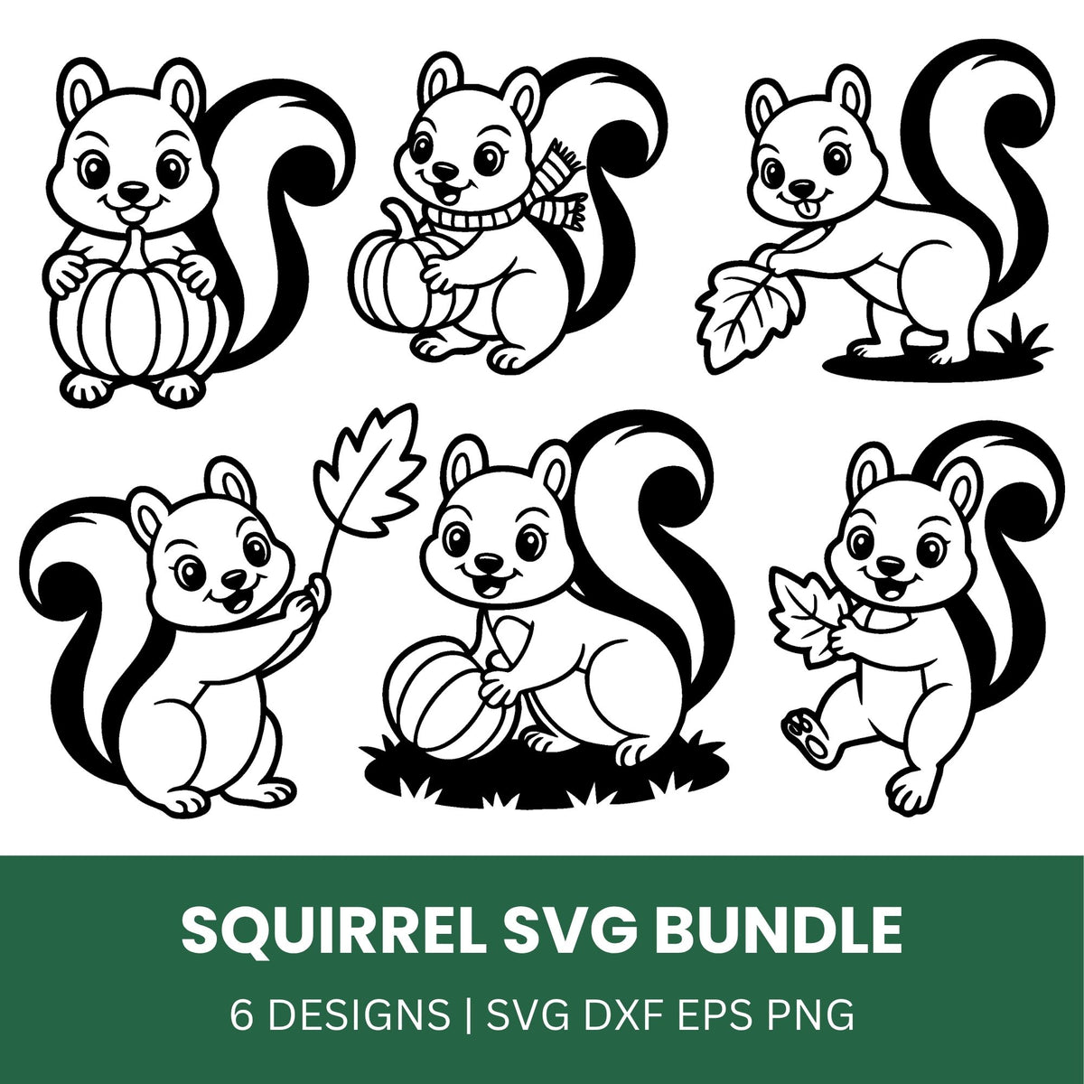 Squirrel SVG Bundle