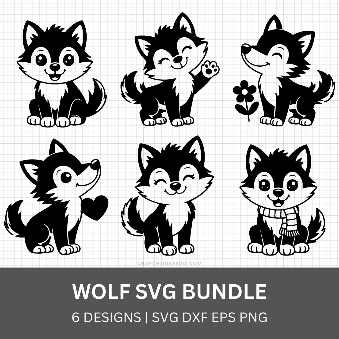 Wolf SVG Bundle