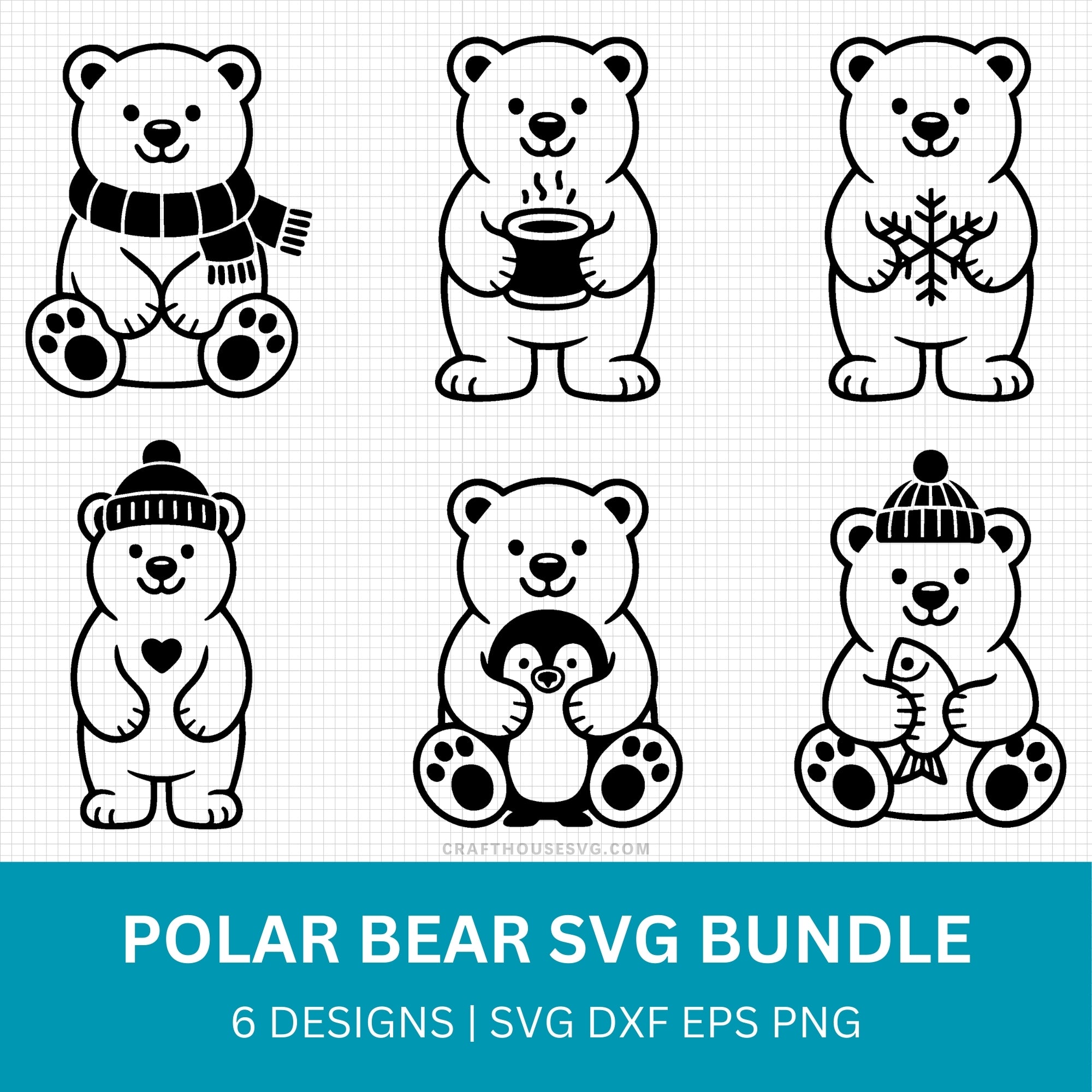 Polar Bear SVG Bundle