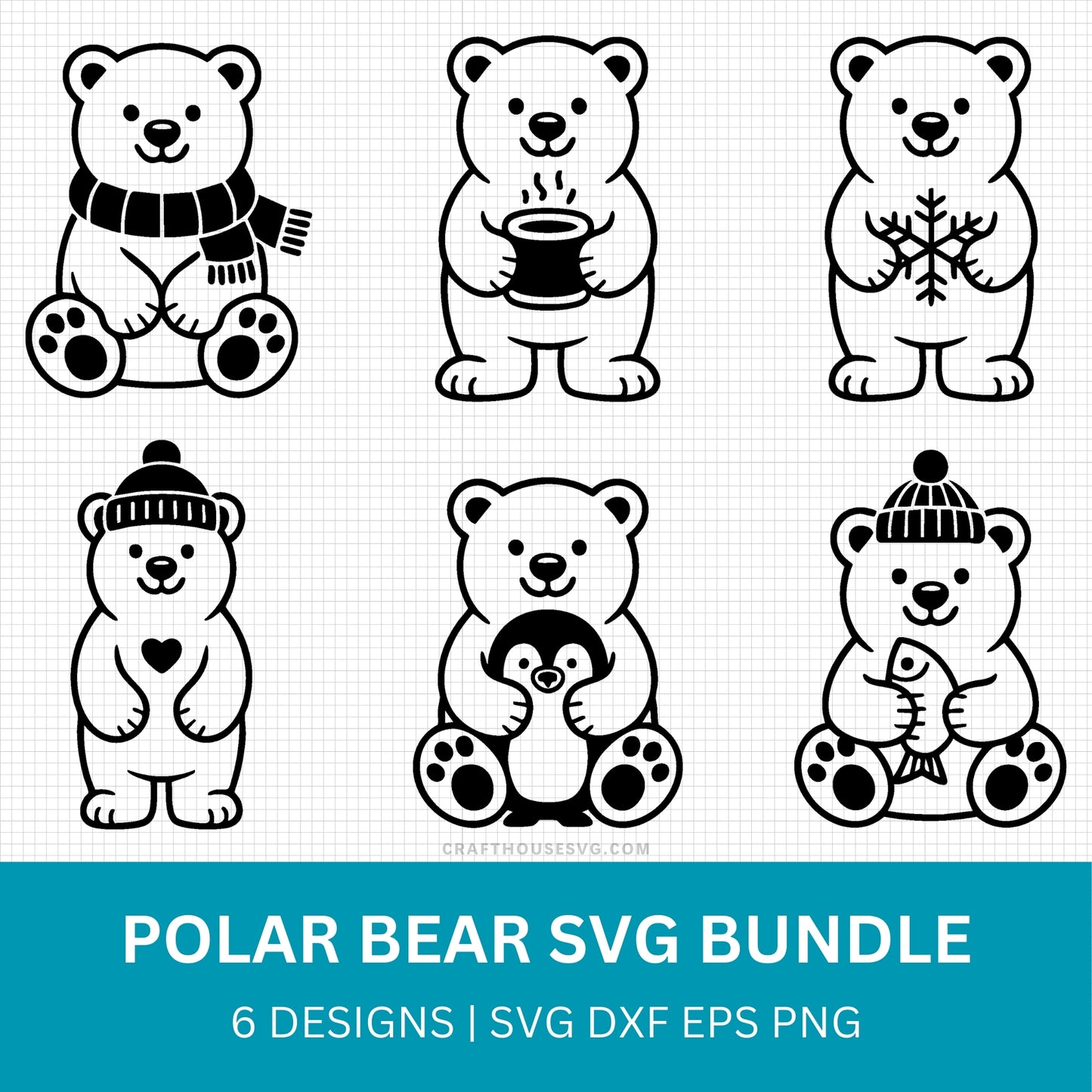Polar Bear SVG Bundle