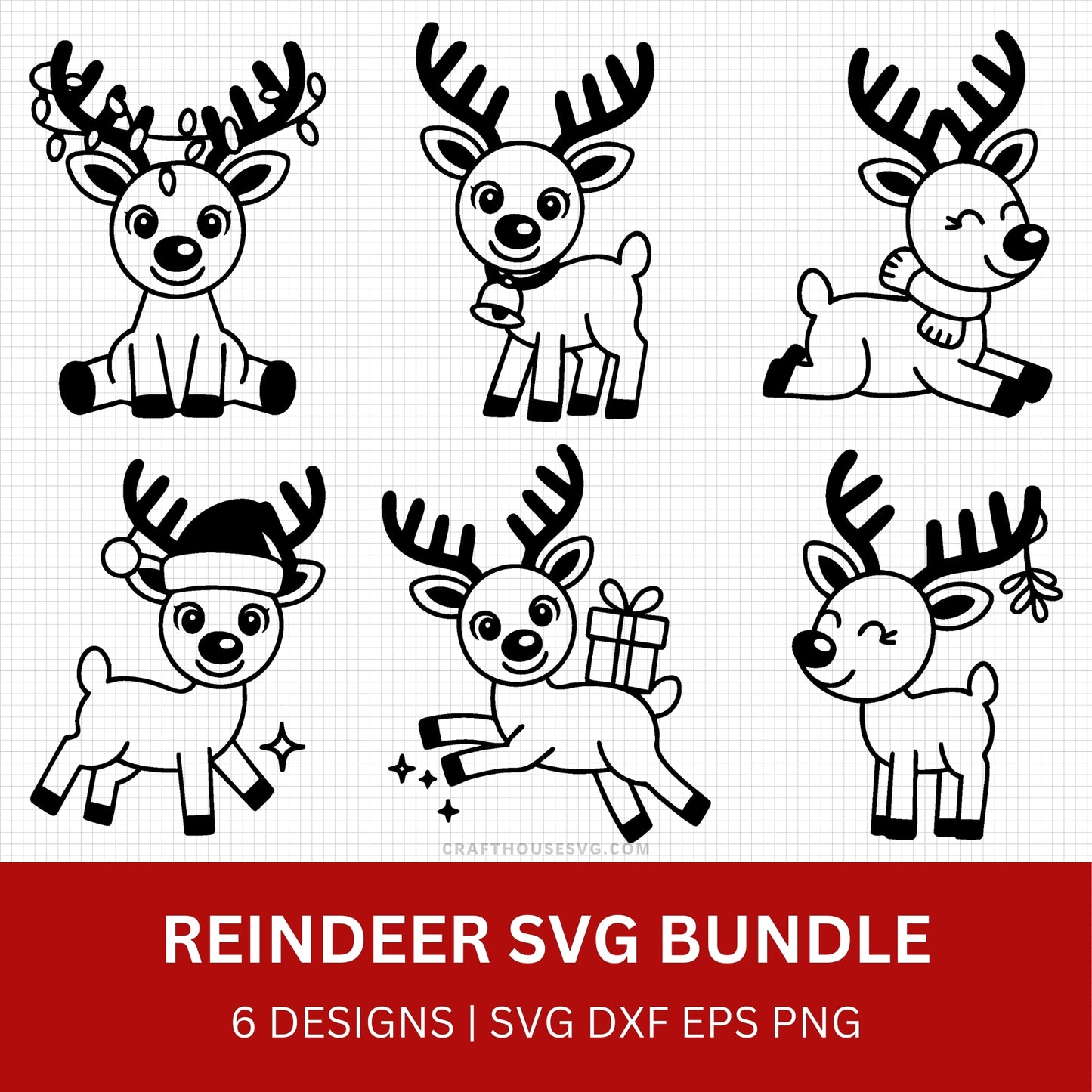 Reindeer SVG Bundle
