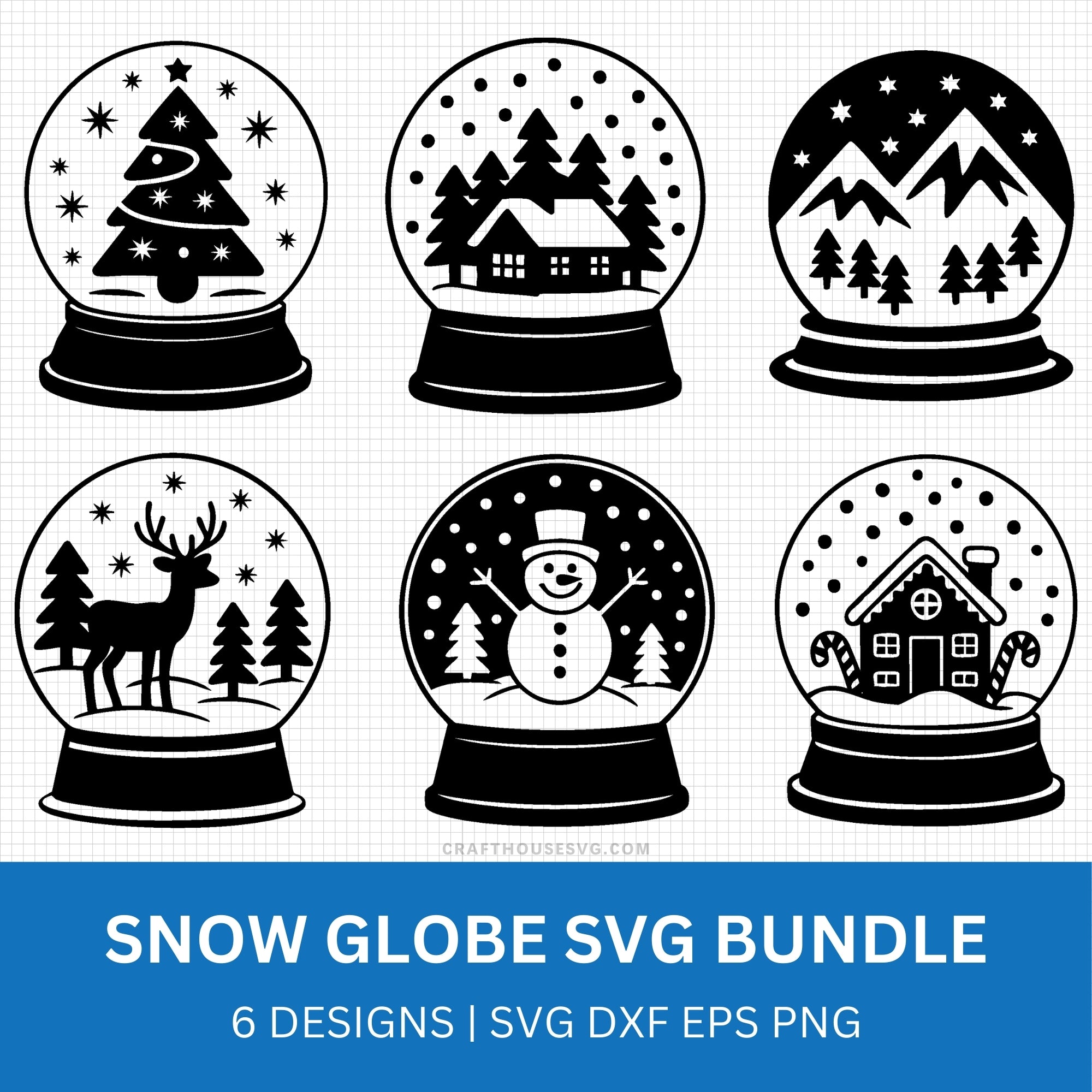 Snow Globe SVG Bundle