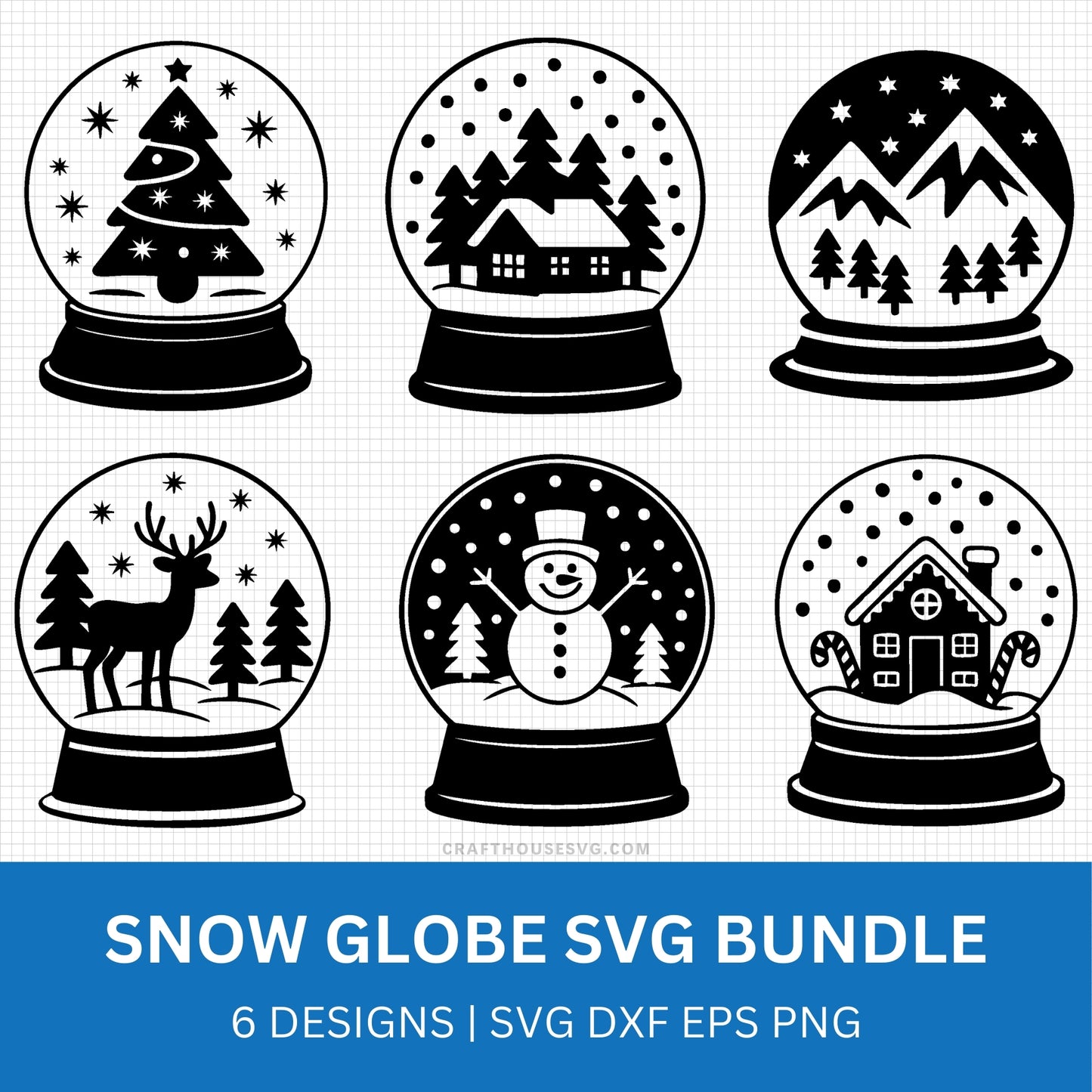 Snow Globe SVG Bundle