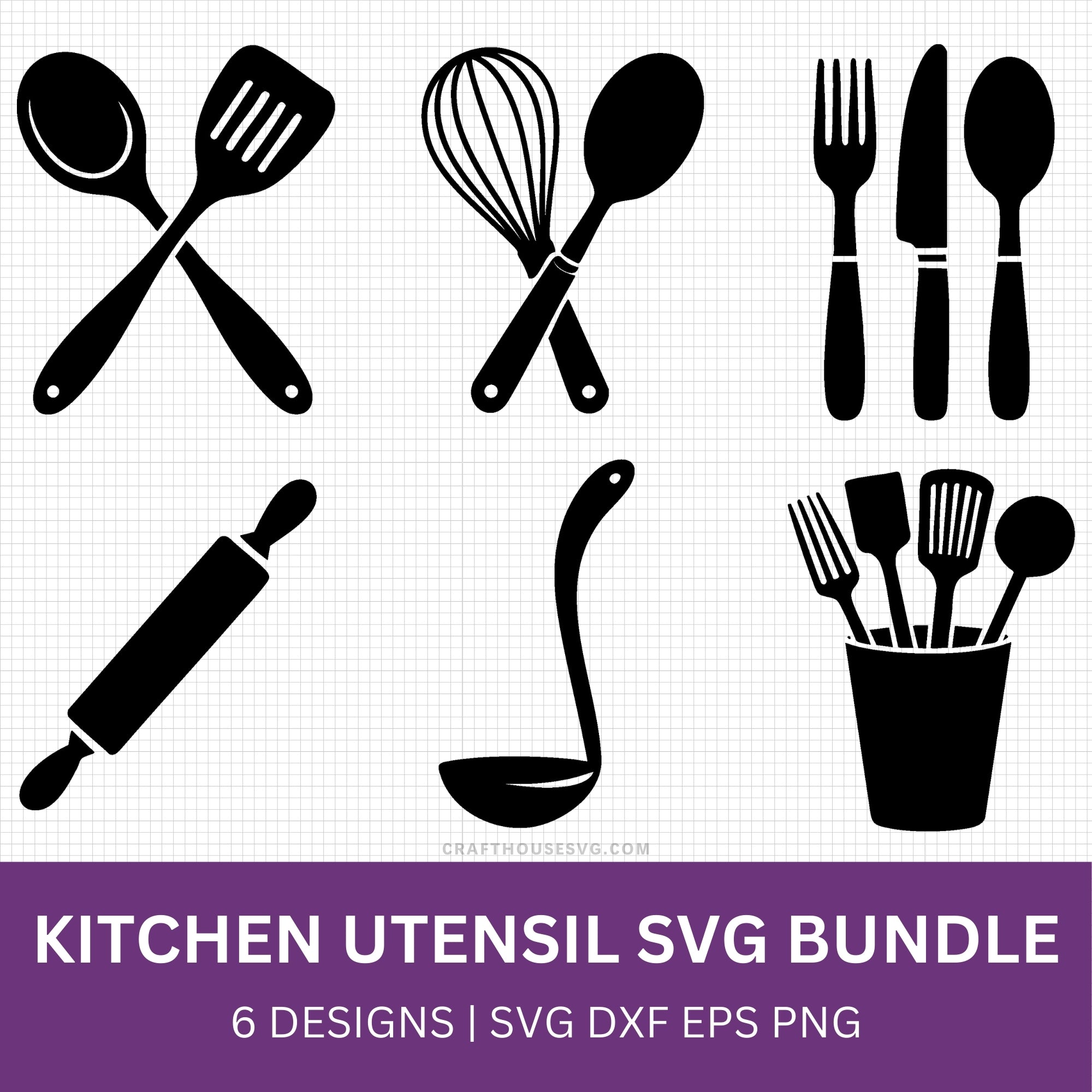 Kitchen Utensil SVG Bundle