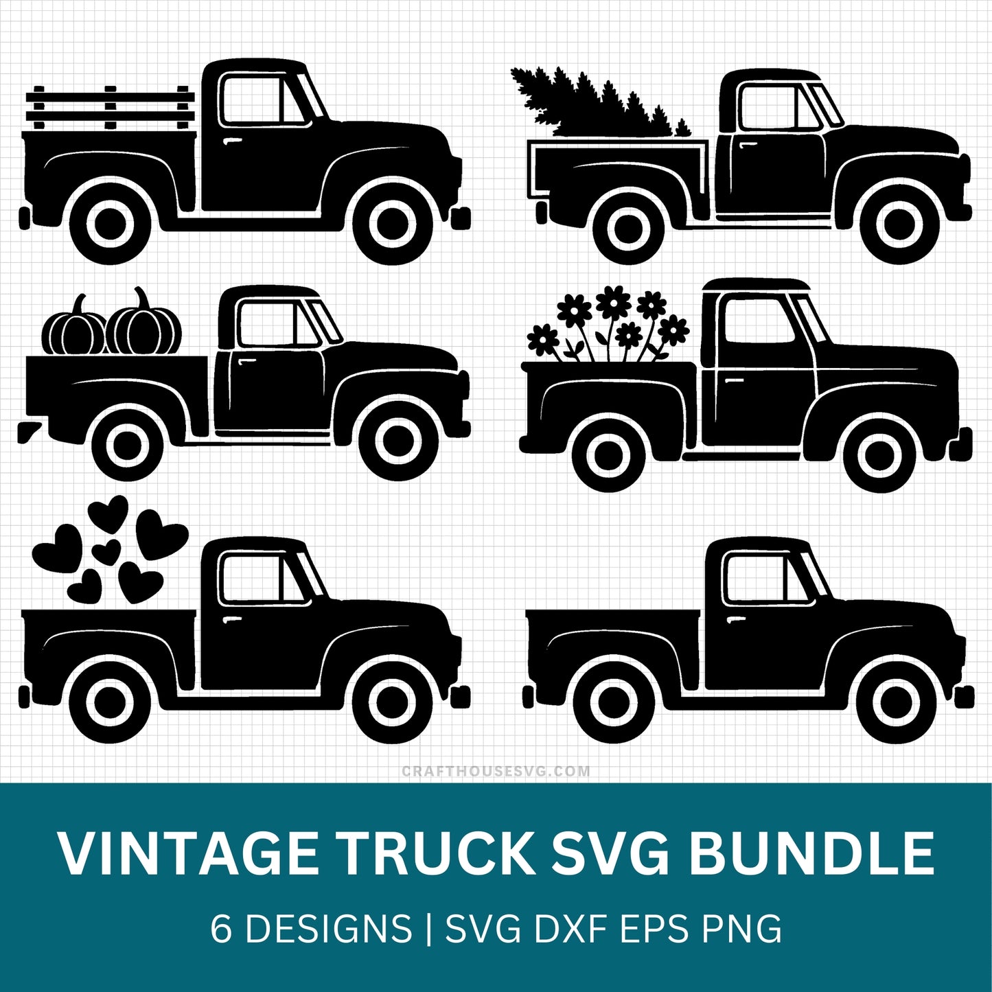 Vintage Truck SVG Bundle