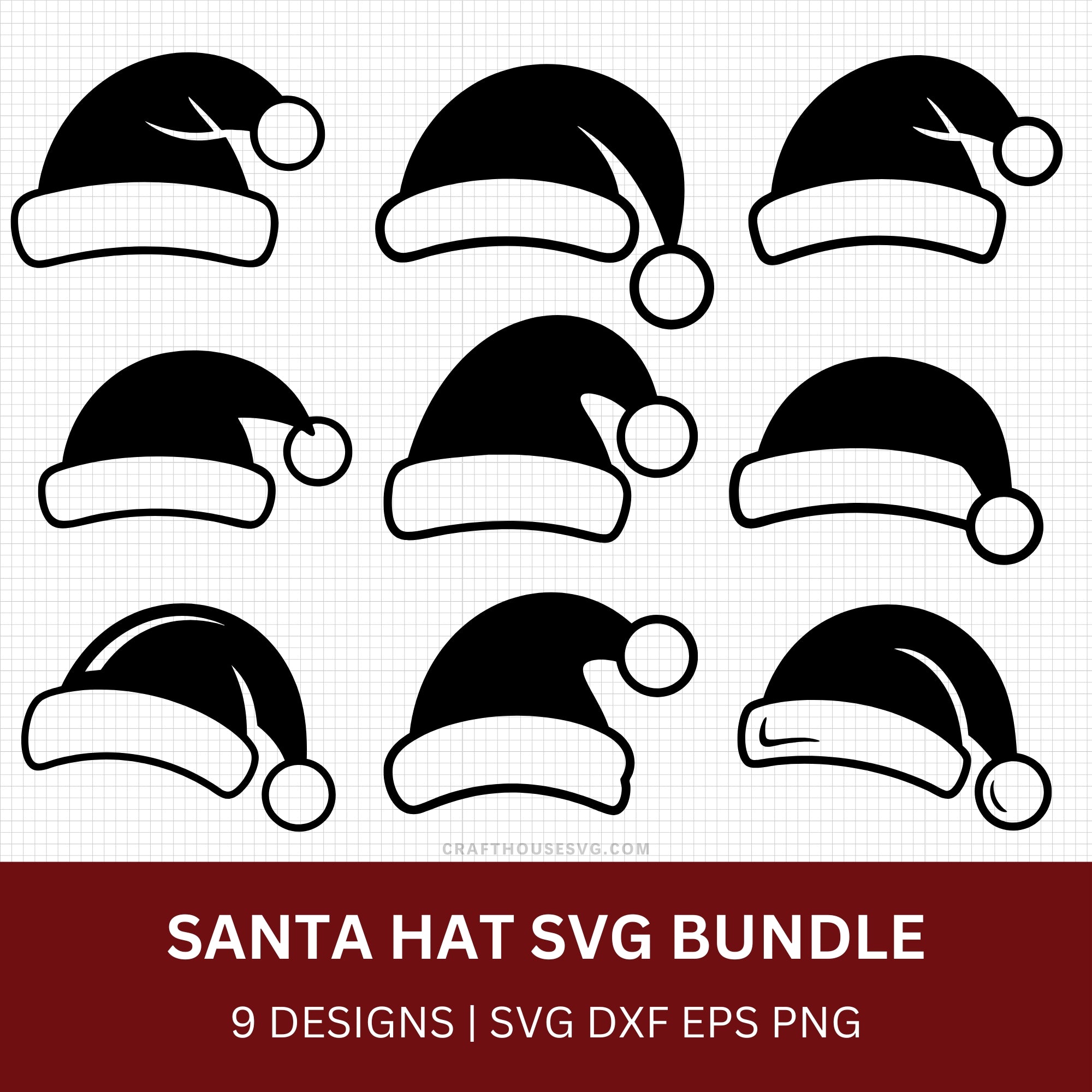 Santa Hat SVG Bundle