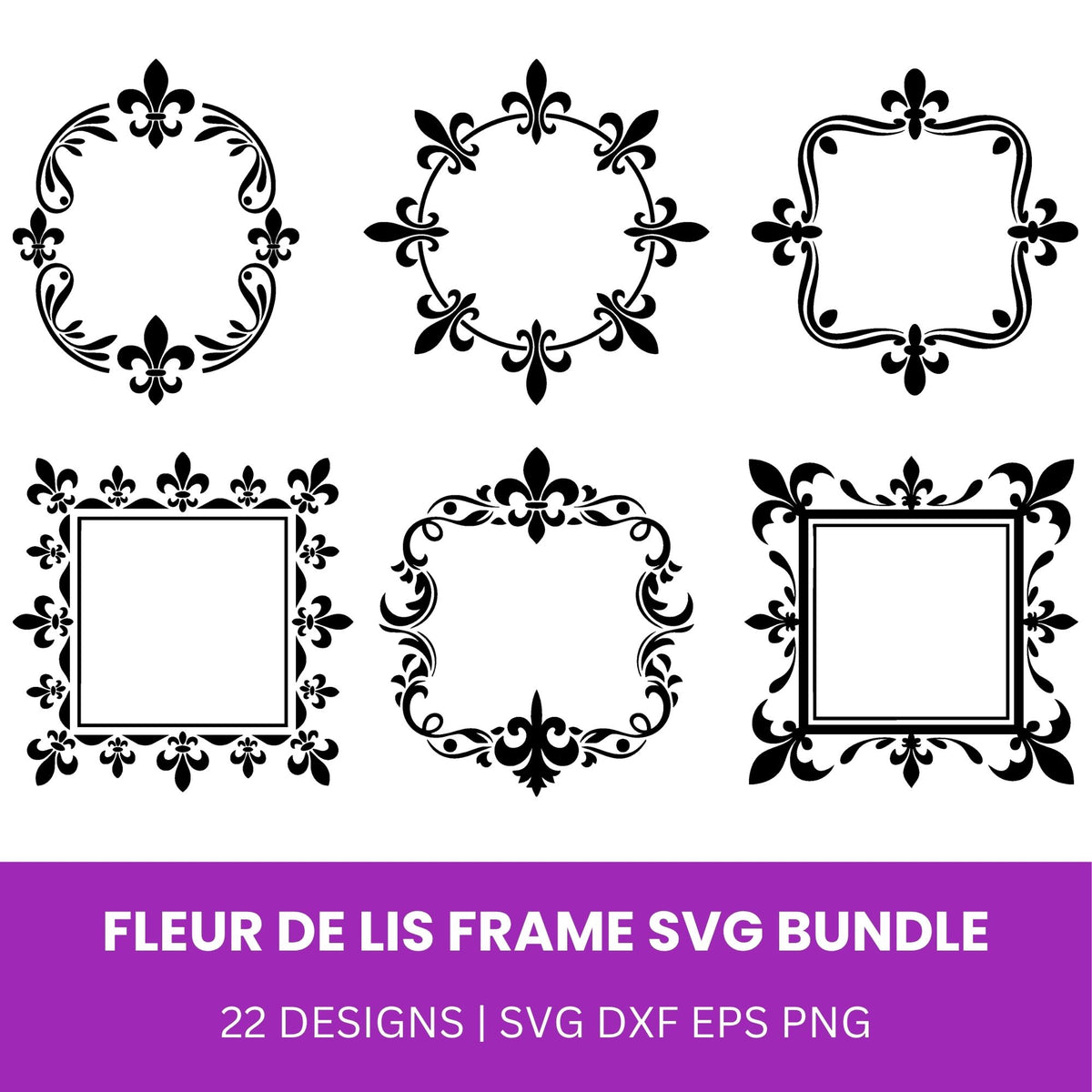 Mardi Gras Frame SVG Bundle