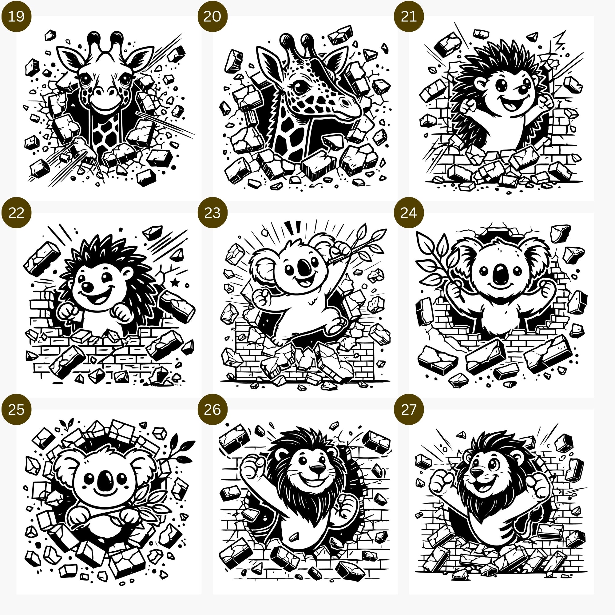 Animal Breakout SVG Bundle