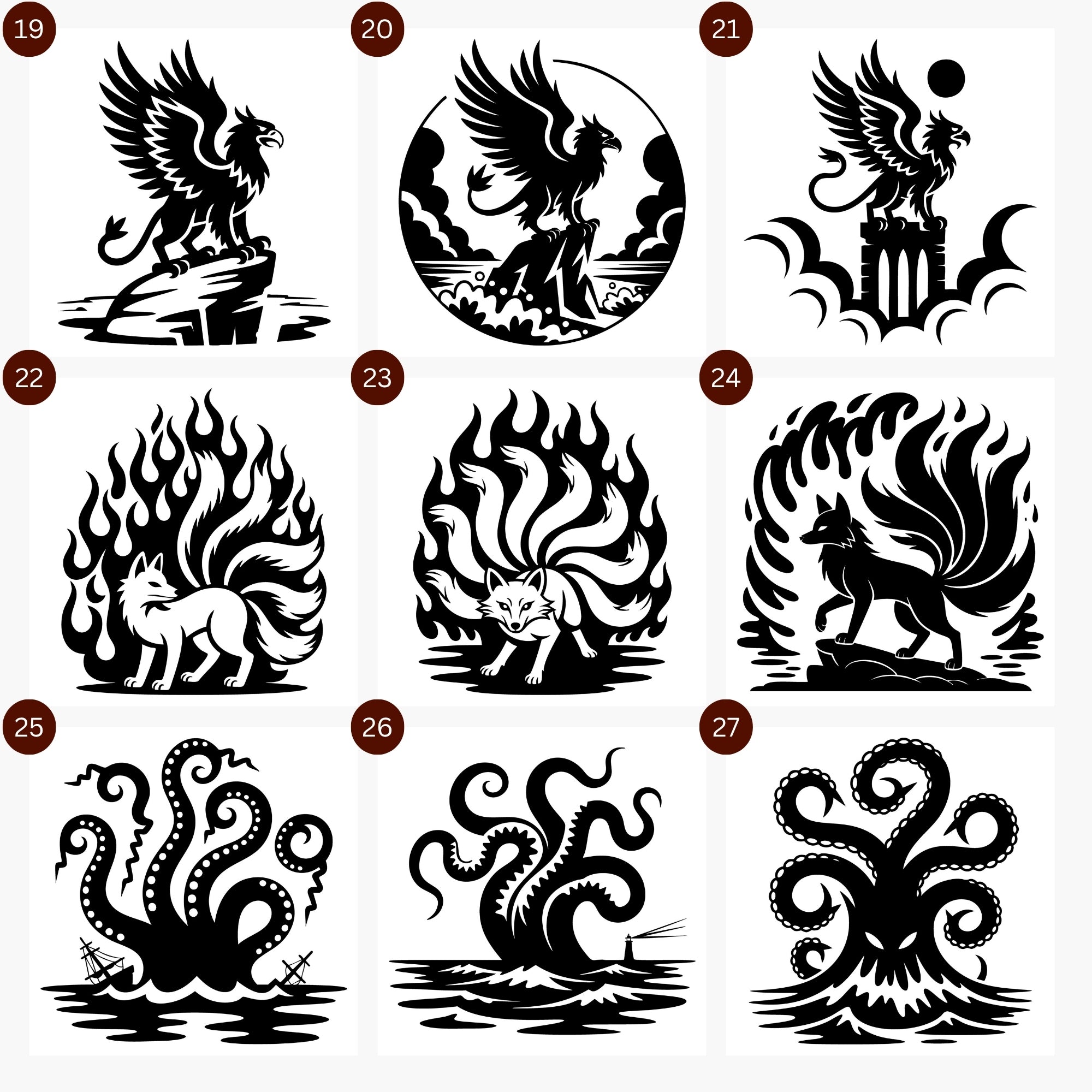 Mythical Creature SVG Bundle