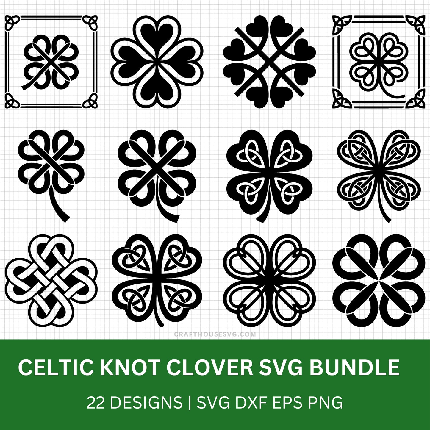 Celtic Knot Clover SVG Bundle PLR Resell Rights