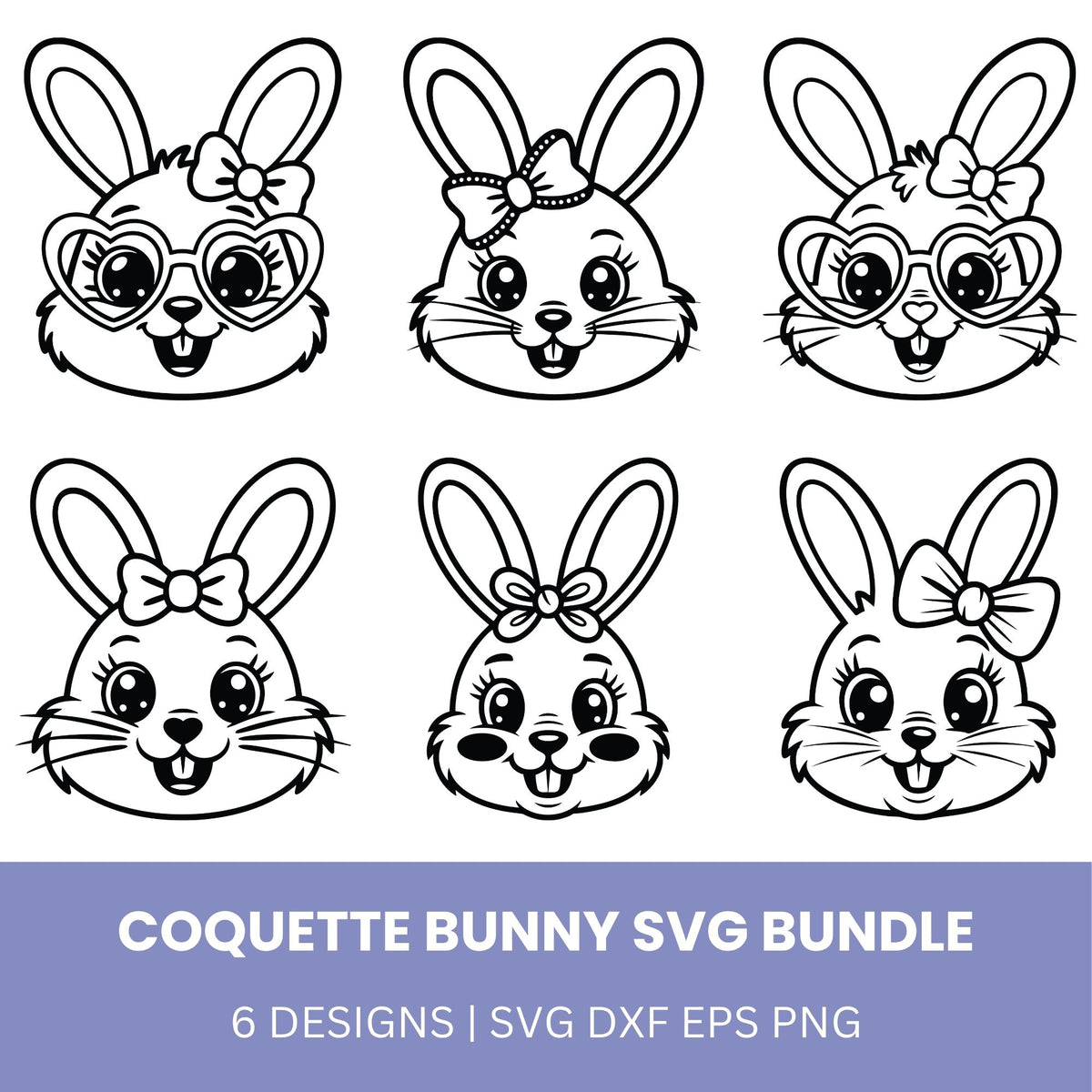 Coquette Bunny SVG Bundle