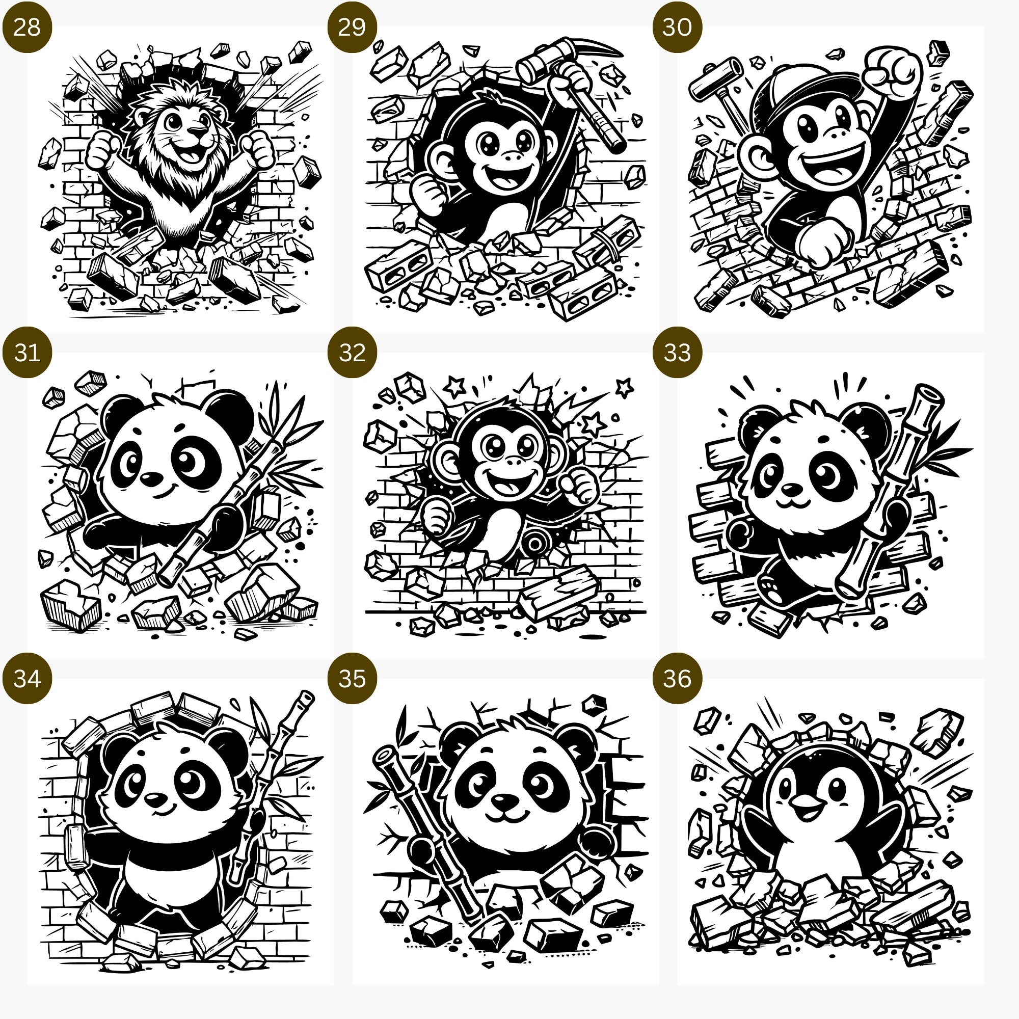 Animal Breakout SVG Bundle