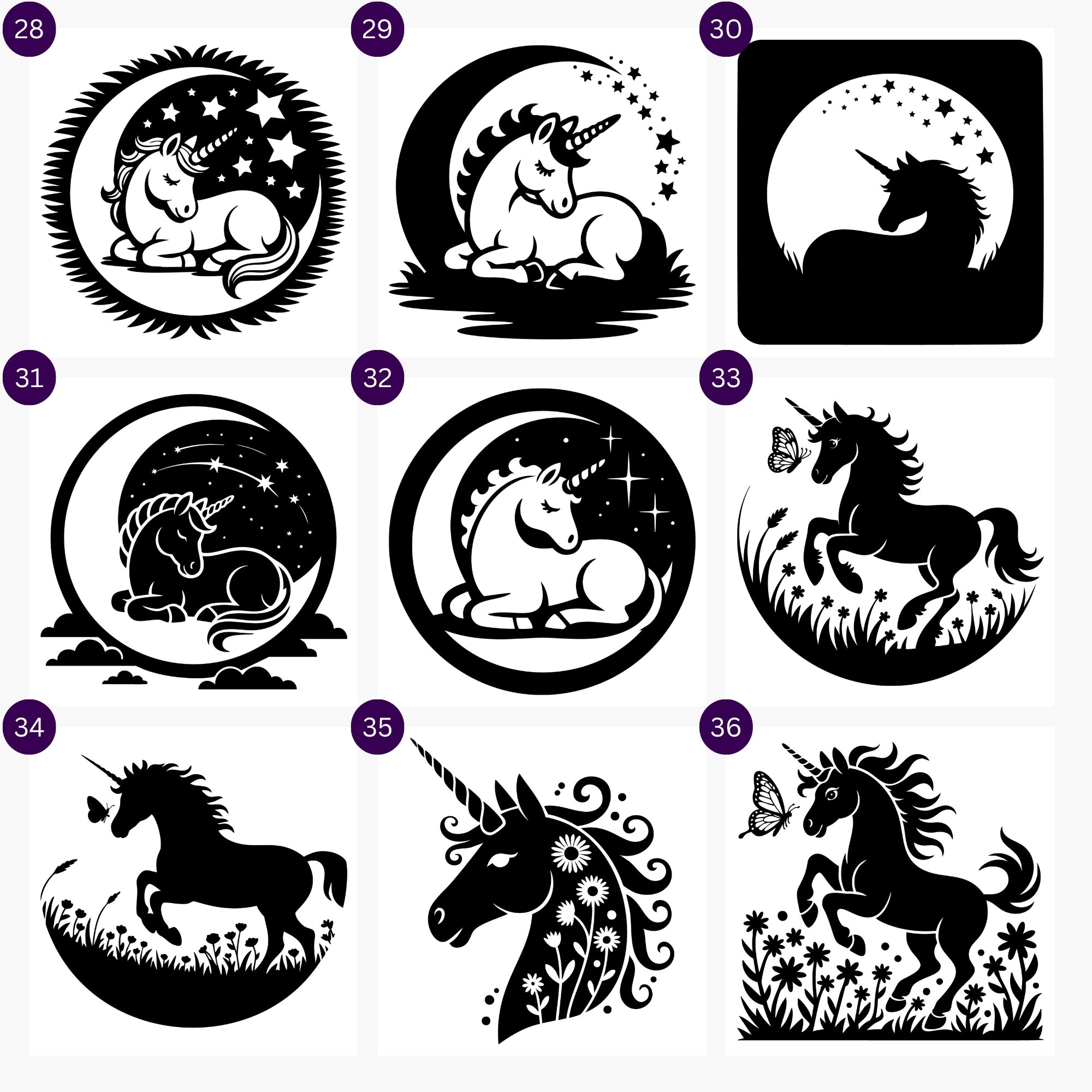 Unicorn SVG Bundle