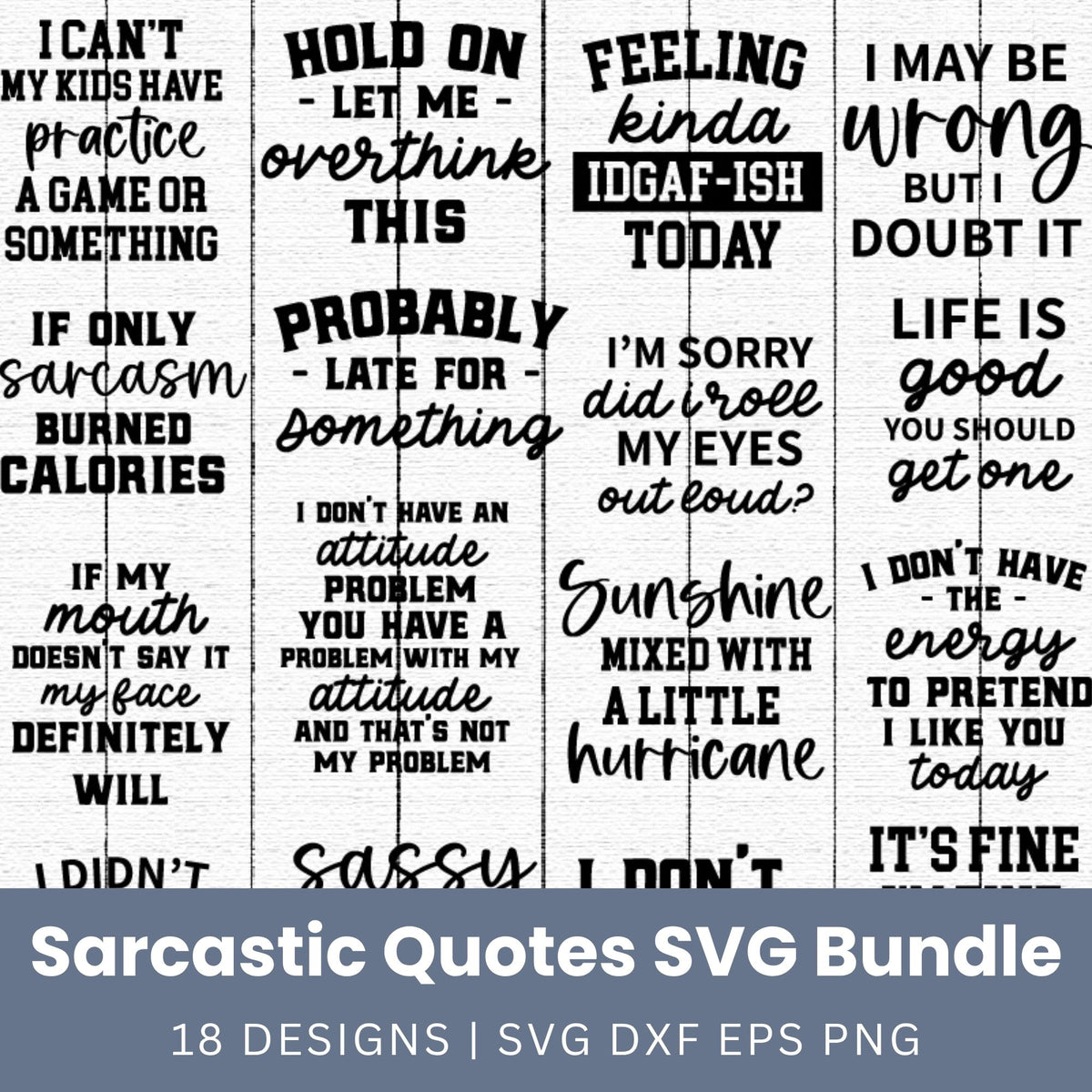 Sarcastic SVG Bundle