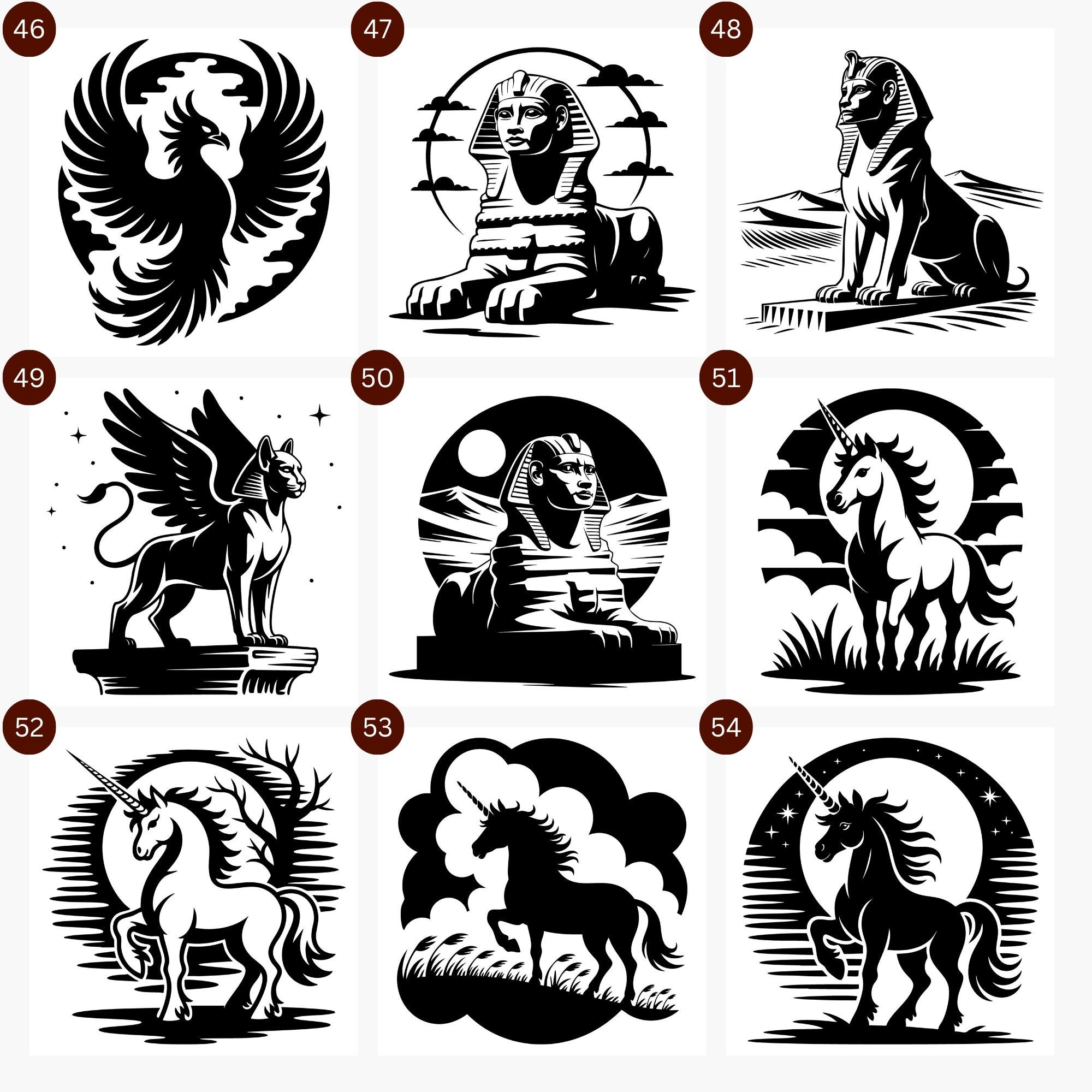 Mythical Creature SVG Bundle