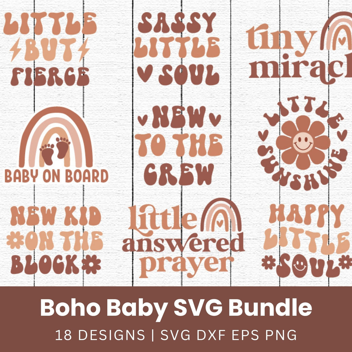 Boho Baby SVG Bundle