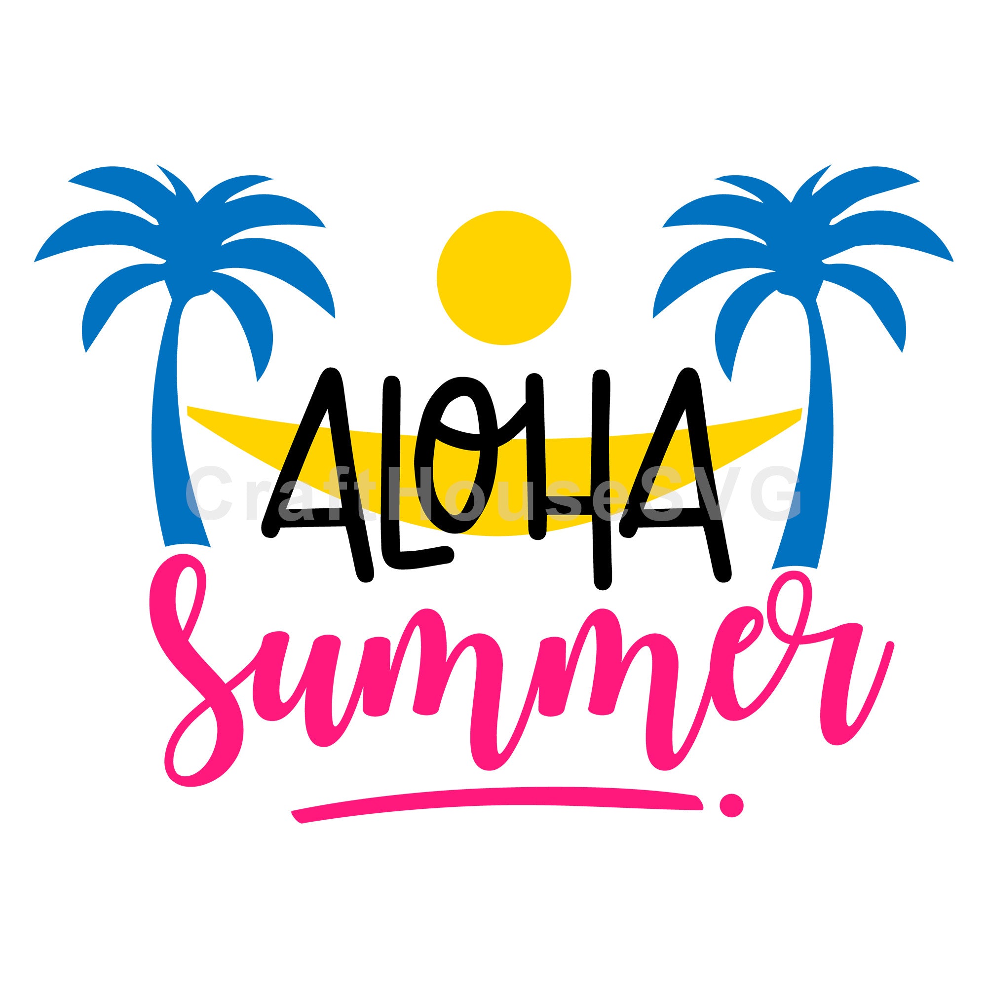 Aloha summer SVG | M48F | A Summer SVG cut file