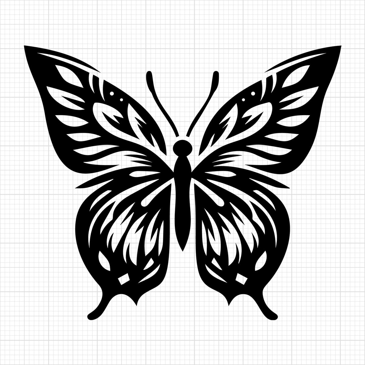 Artistic Detailed Butterfly