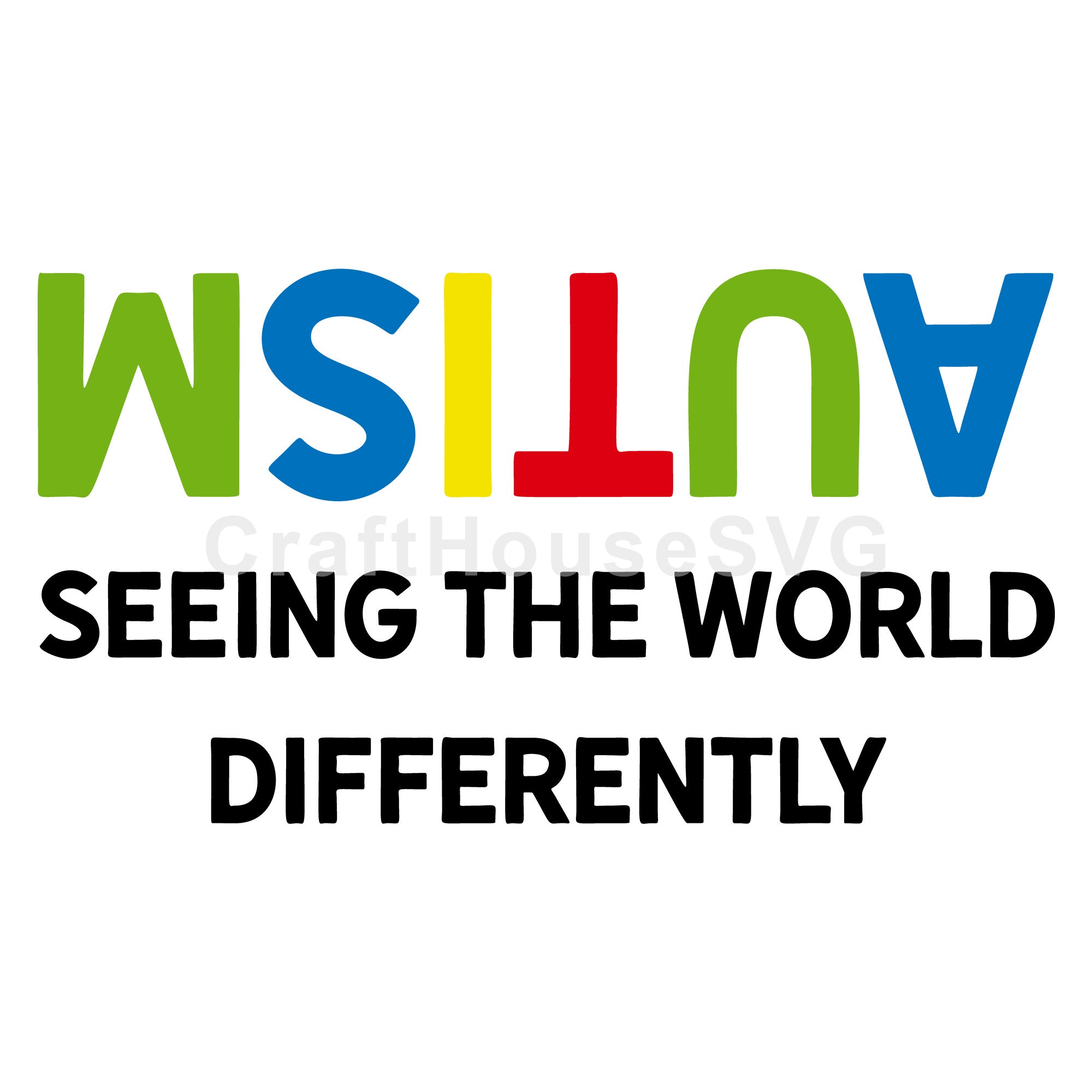 Autism seeing the world differently SVG
