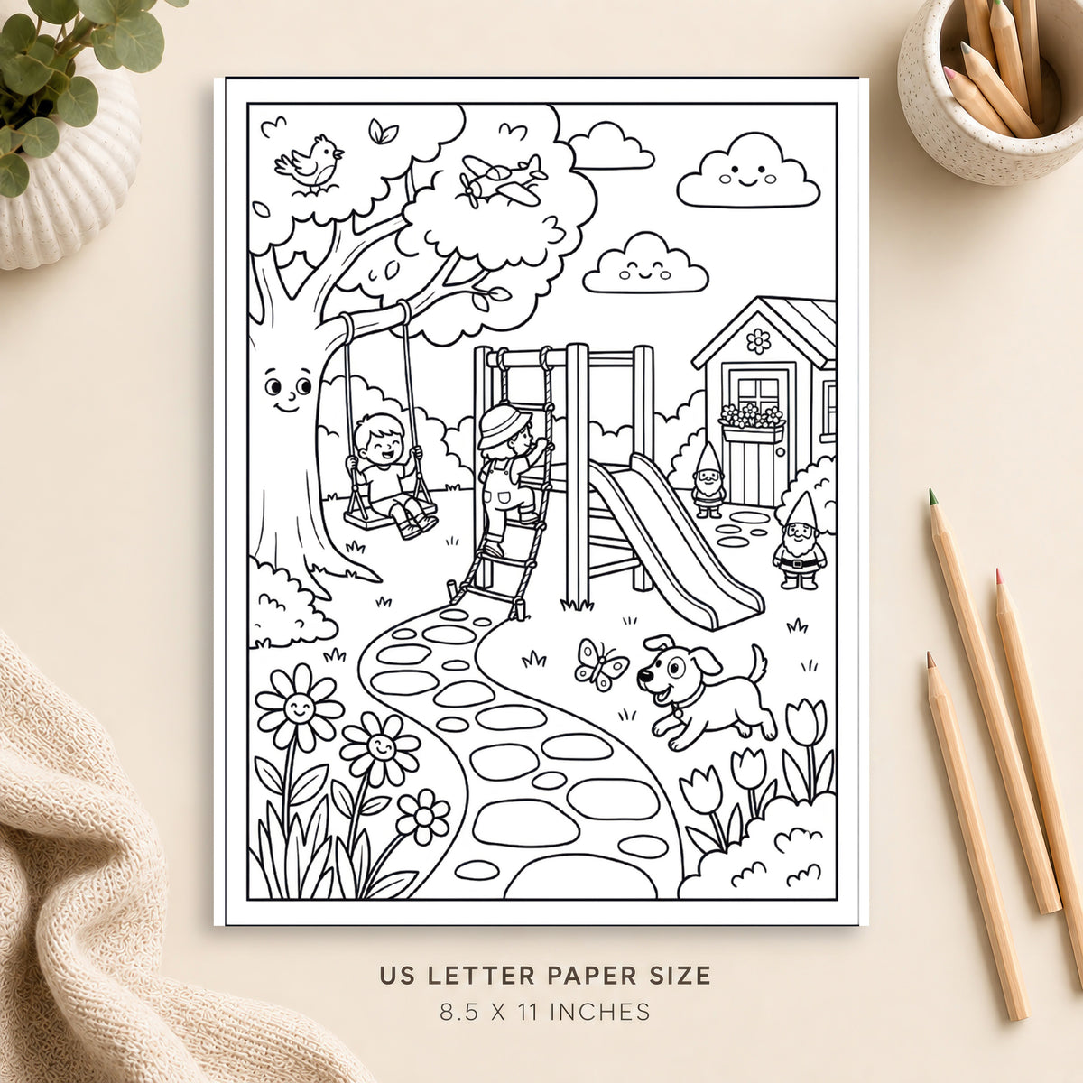 Backyard Adventures Coloring Page 4