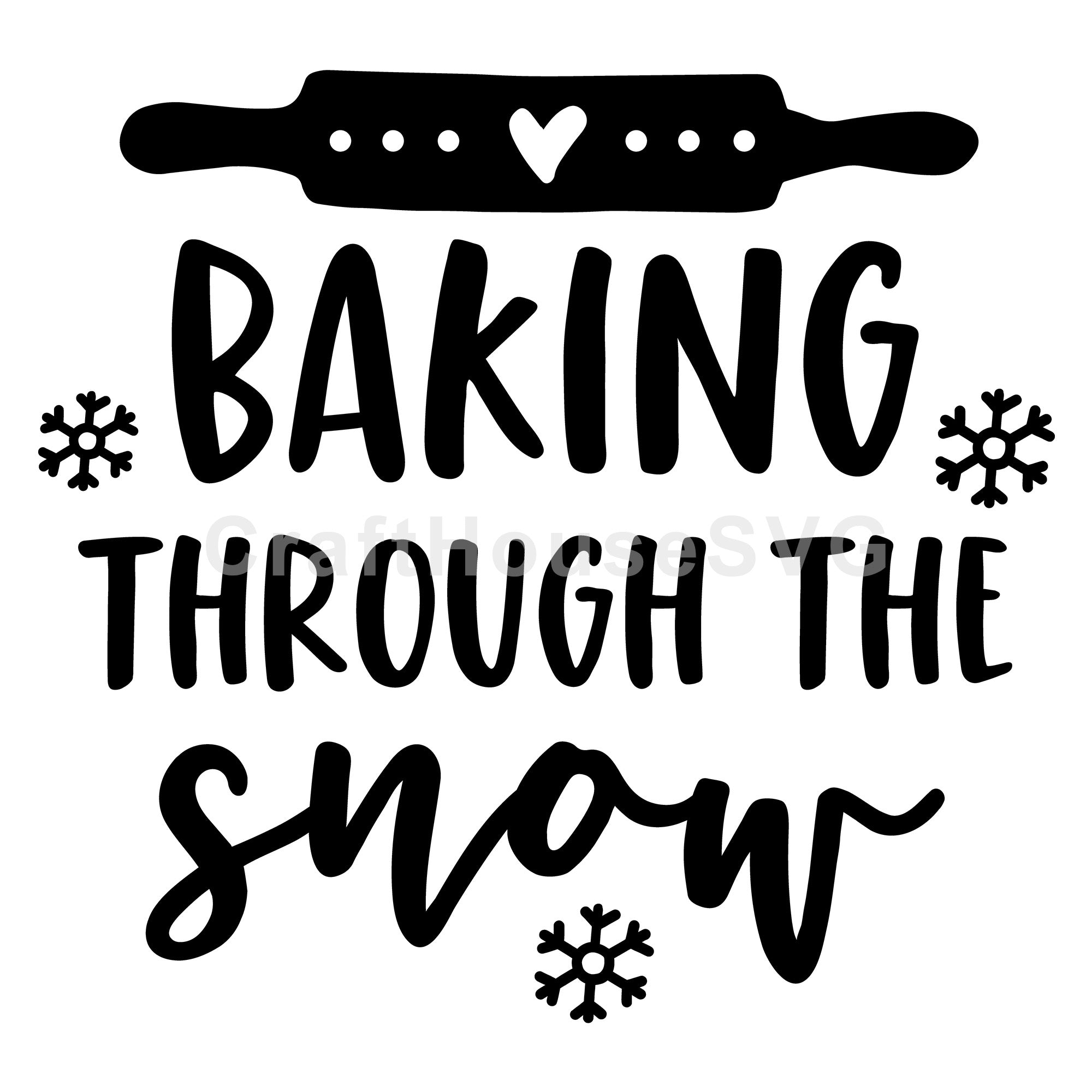 Baking through the snow SVG