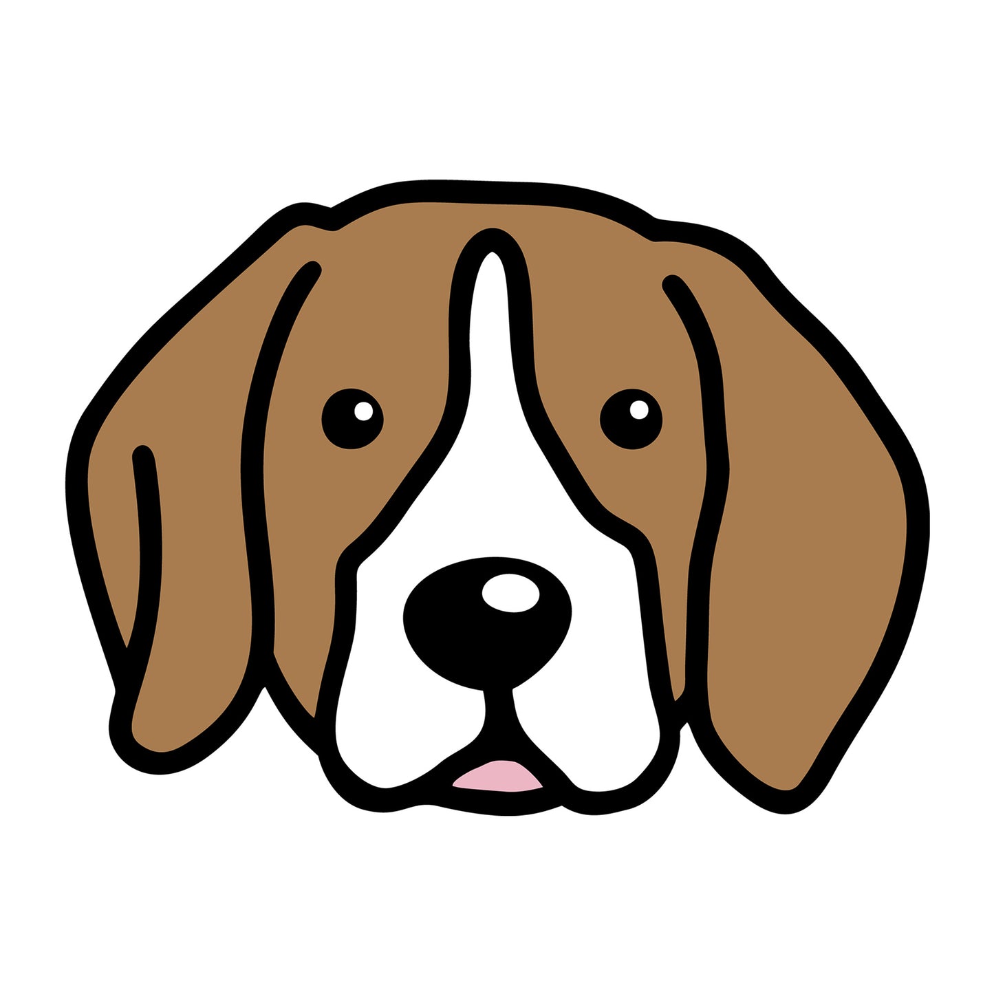 Beagle SVG dog design for Cricut, Silhouette, laser cutting, vinyl, sublimation, and pet craft projects.