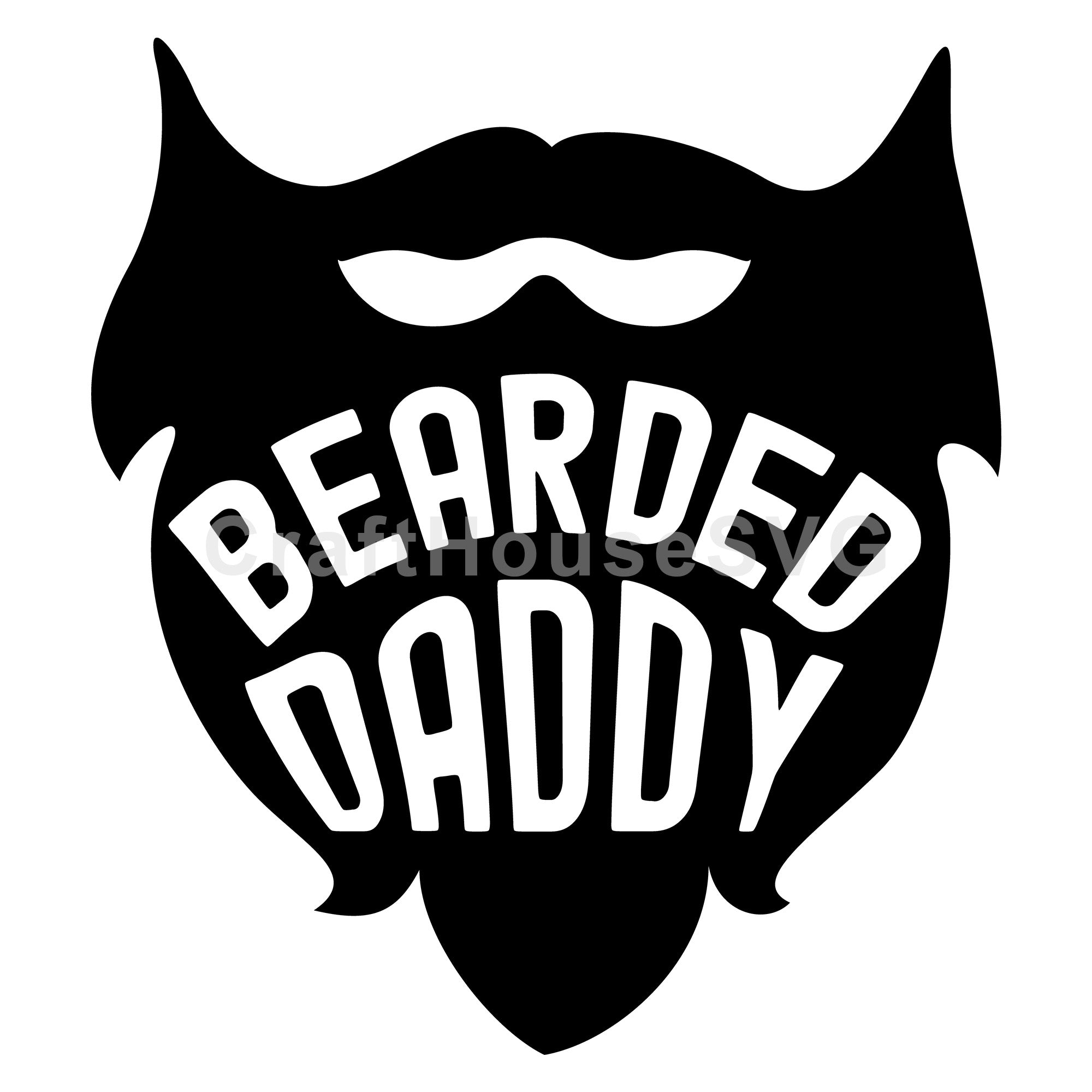 Bearded Daddy SVG | M50F | Dad SVG cut file