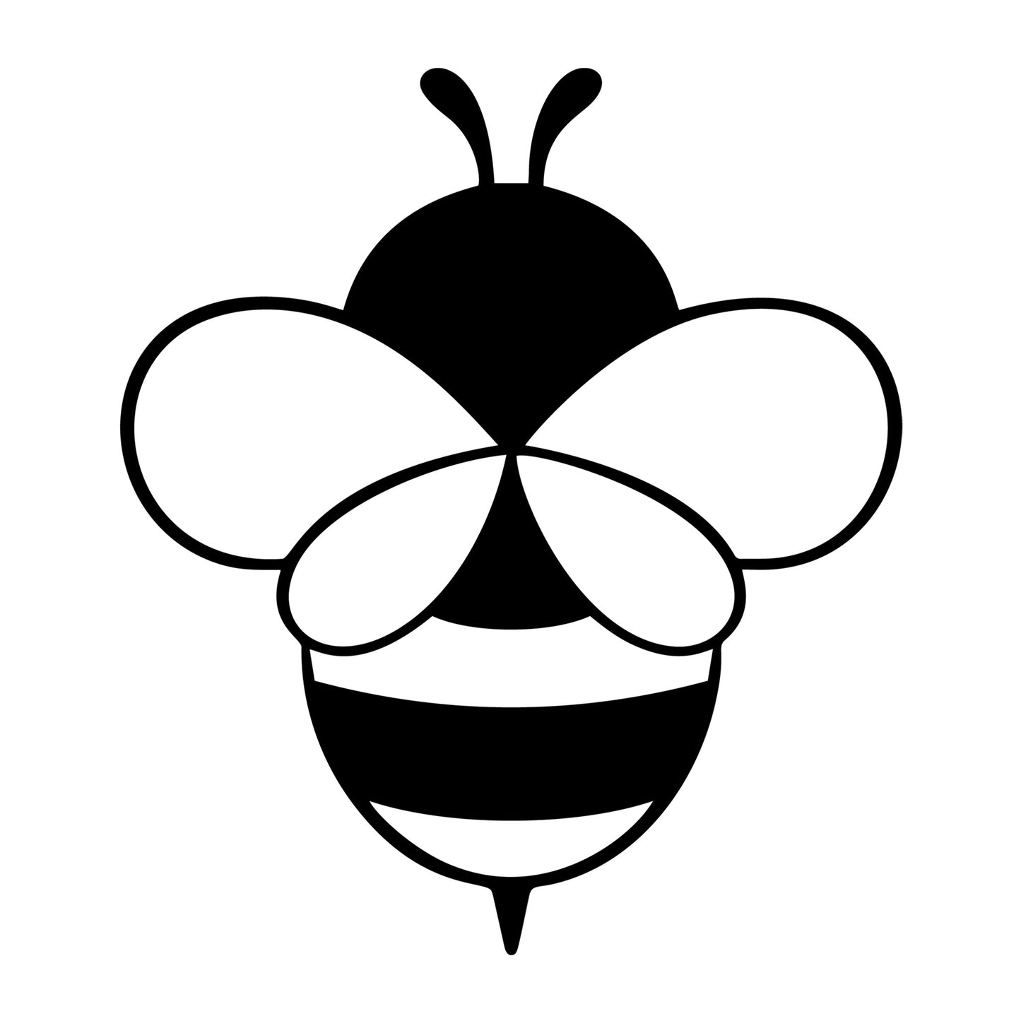 Bee SVG design for Cricut, Silhouette, laser cutting, vinyl, sublimation, and bee craft projects.