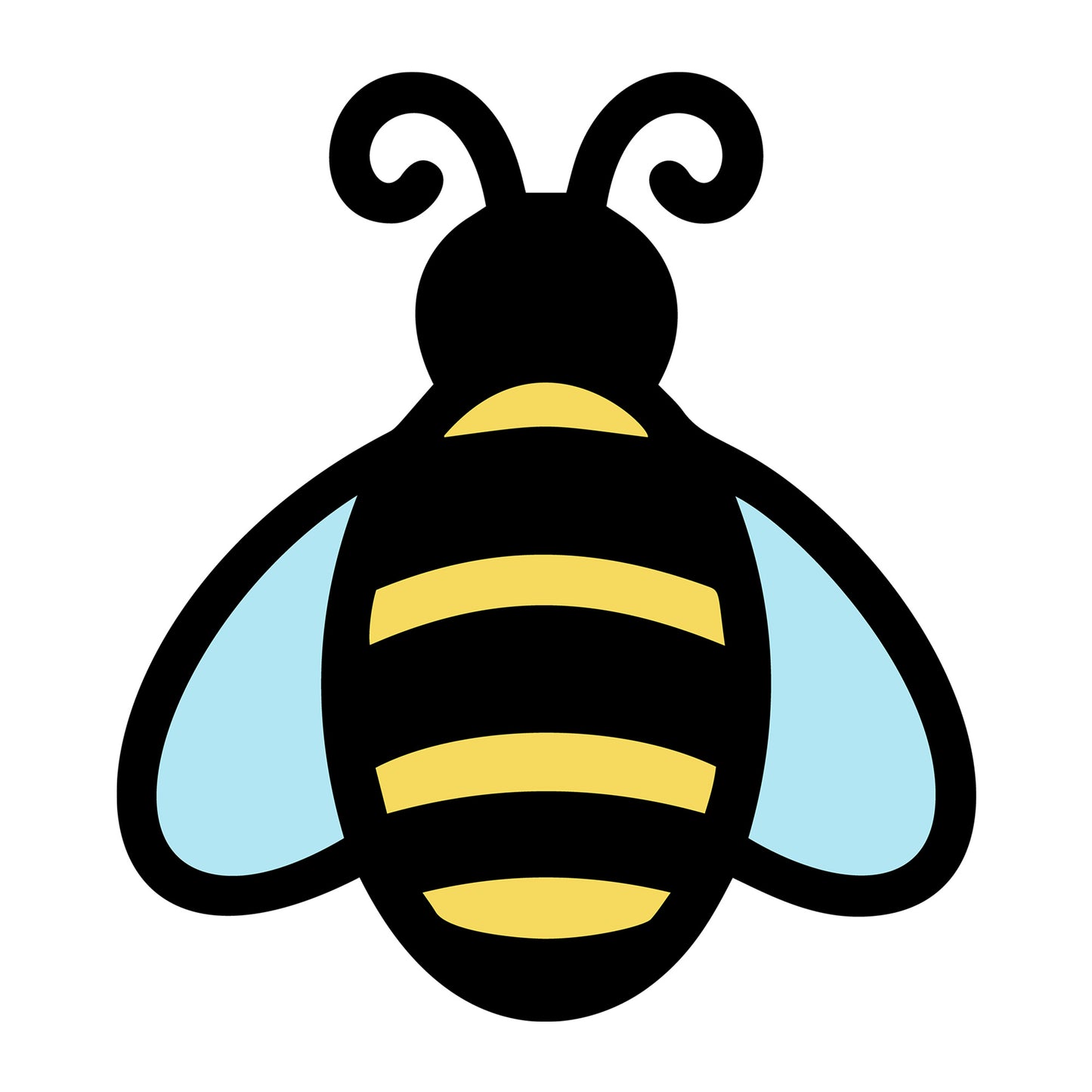 Bee SVG design for Cricut, Silhouette, laser cutting, vinyl, sublimation, and bee craft projects.