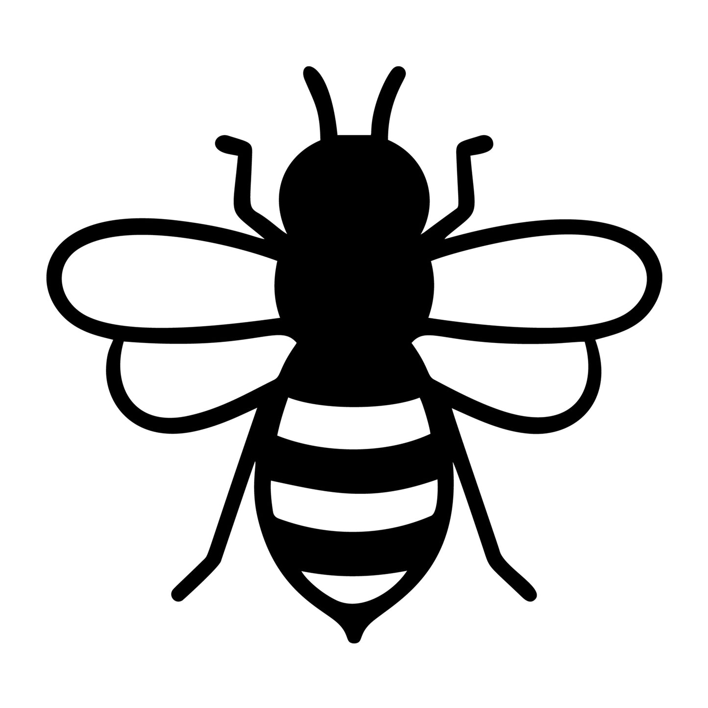 Bee SVG design for Cricut, Silhouette, laser cutting, vinyl, sublimation, and bee craft projects.