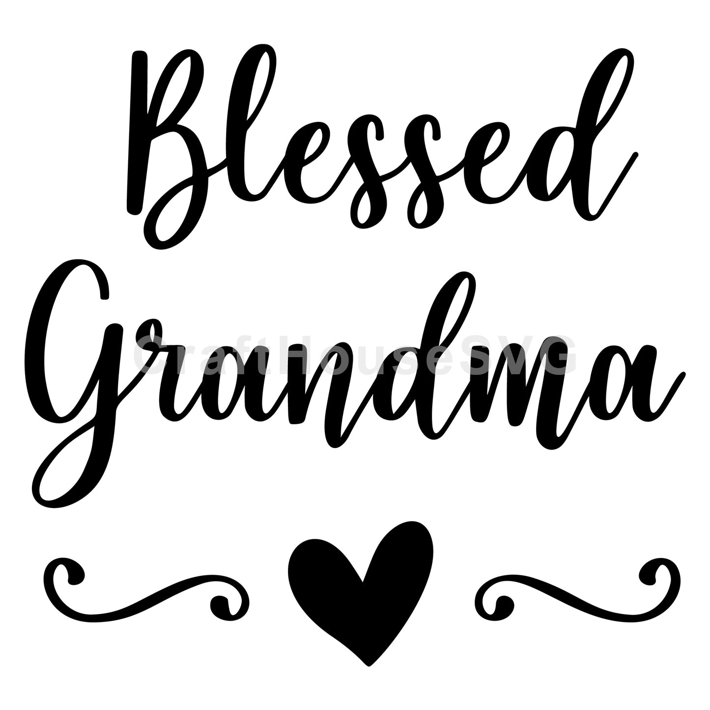 Blessed Grandma SVG, Family SVG - Craft House SVG