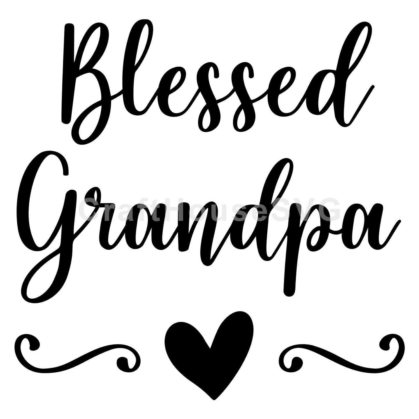 Blessed Grandpa SVG, Family SVG - Craft House SVG