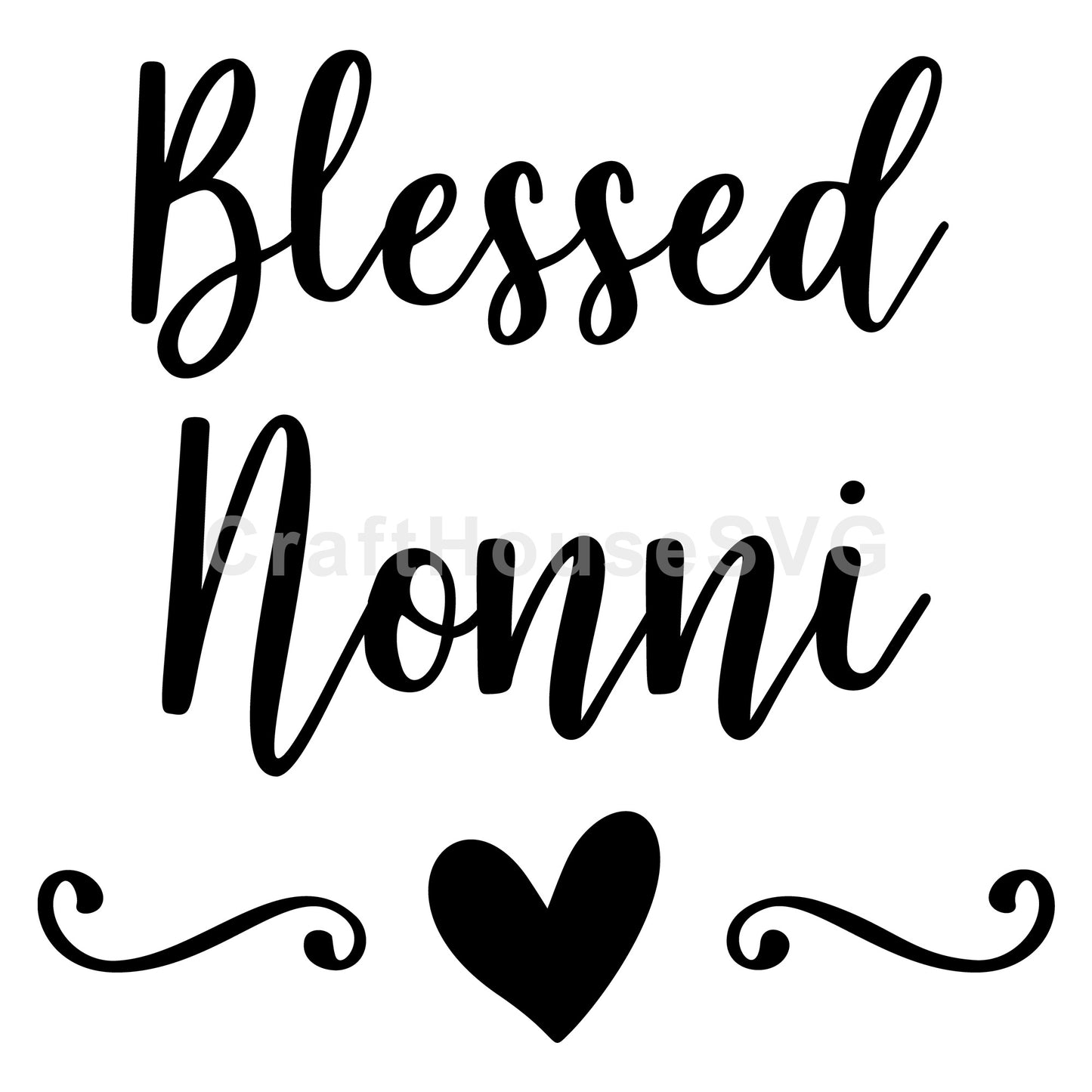 Blessed Nonni SVG, Family SVG - Craft House SVG