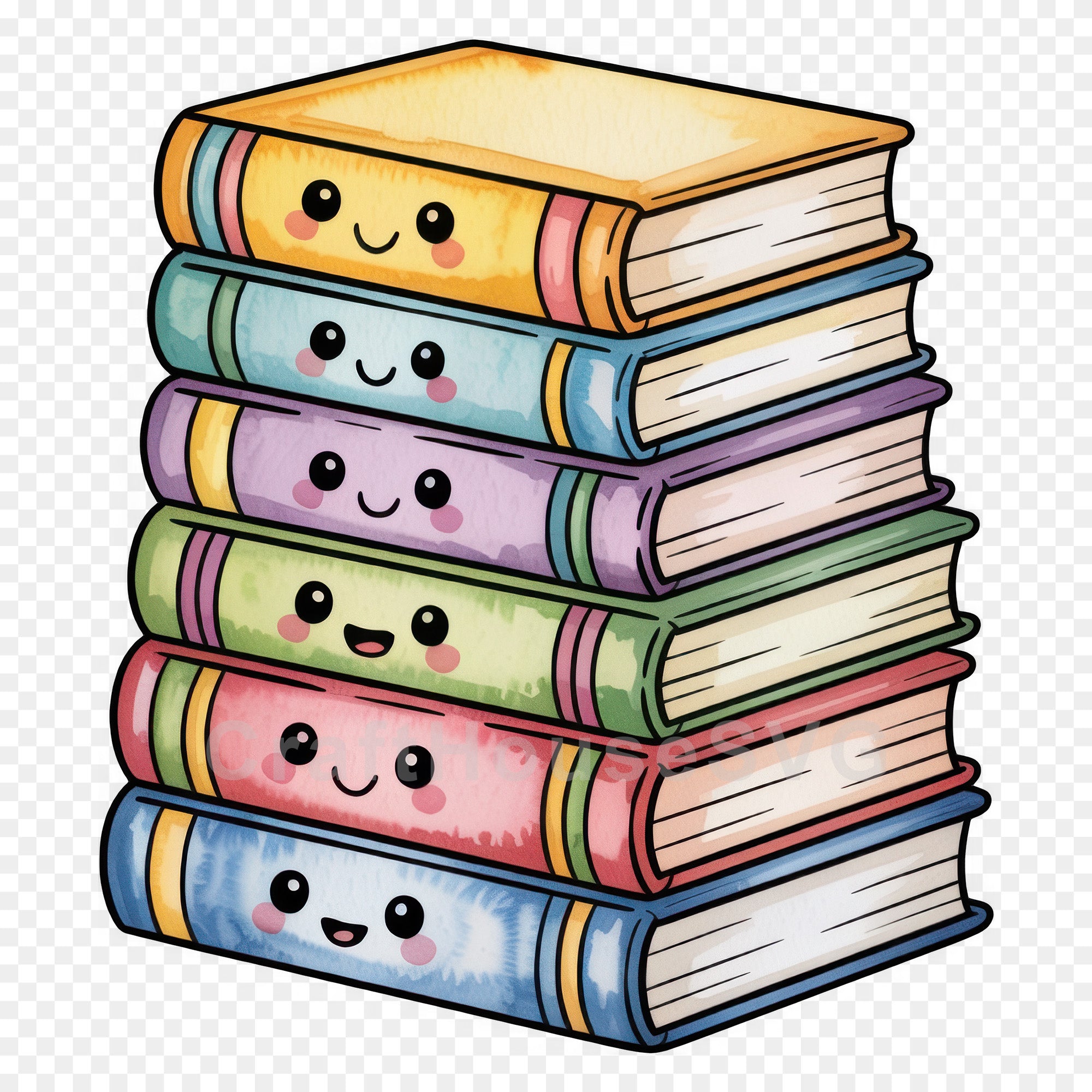 Kawaii Back to School Clipart Bundle