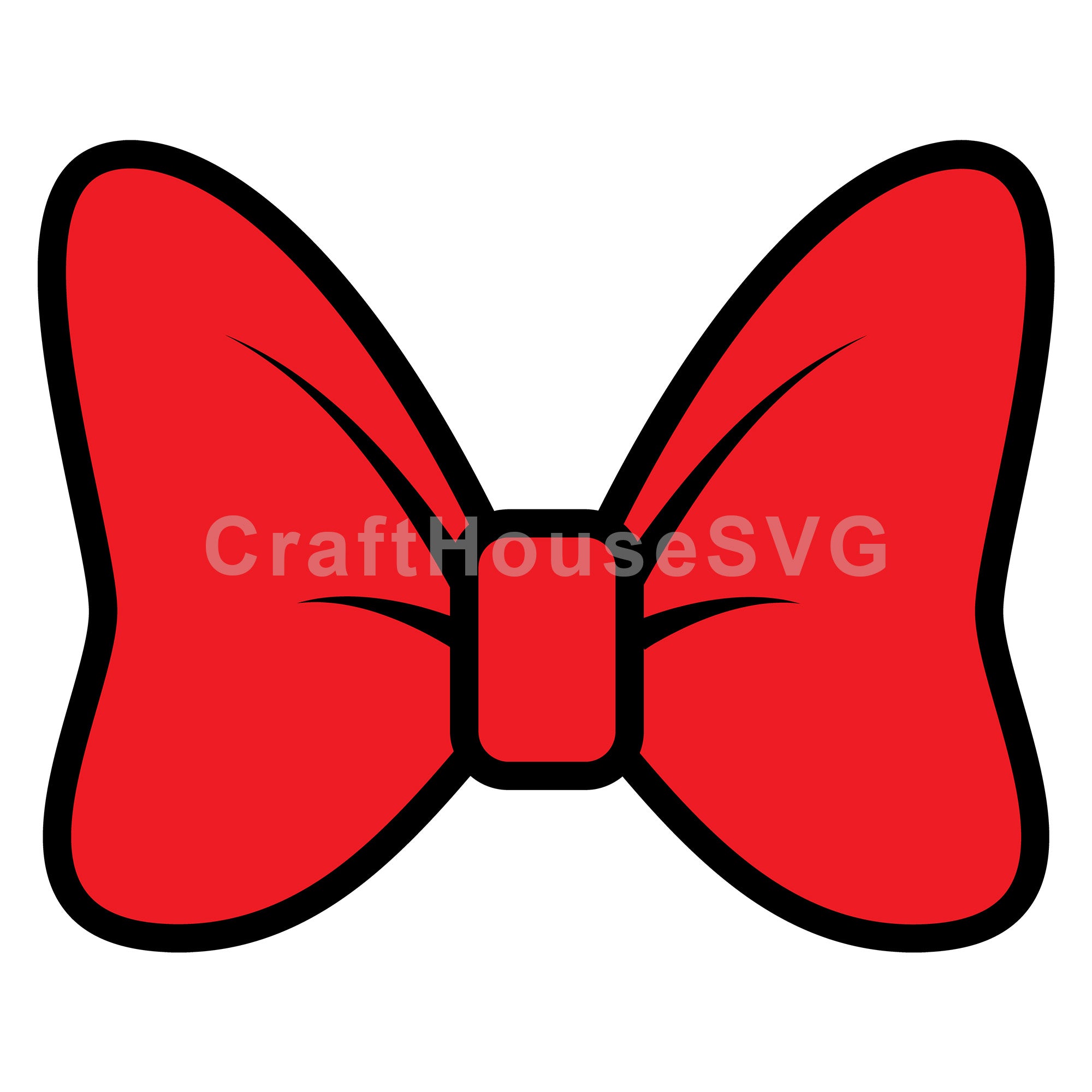 Large Bow Layered SVG